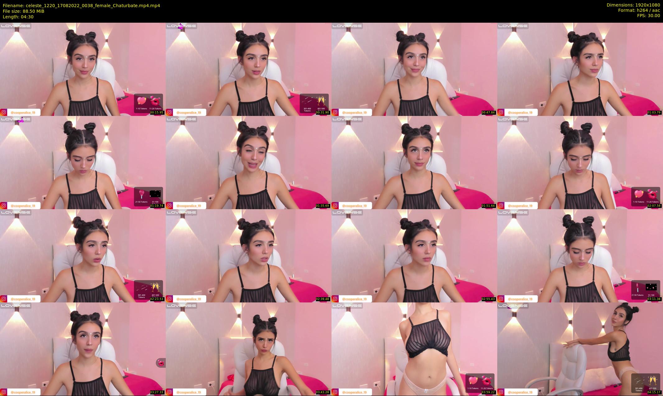 celeste_1220 — 5 minute Chaturbate female cam show recording, 1080p, Aug 17, 2022