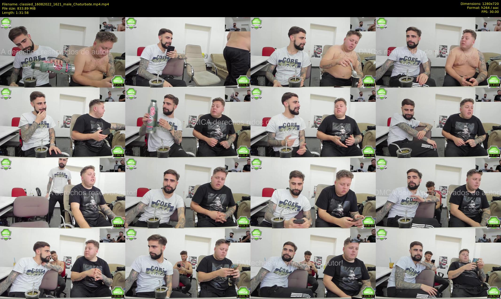 classied — 92 minute Chaturbate male cam show recording, 720p, Aug 16, 2022