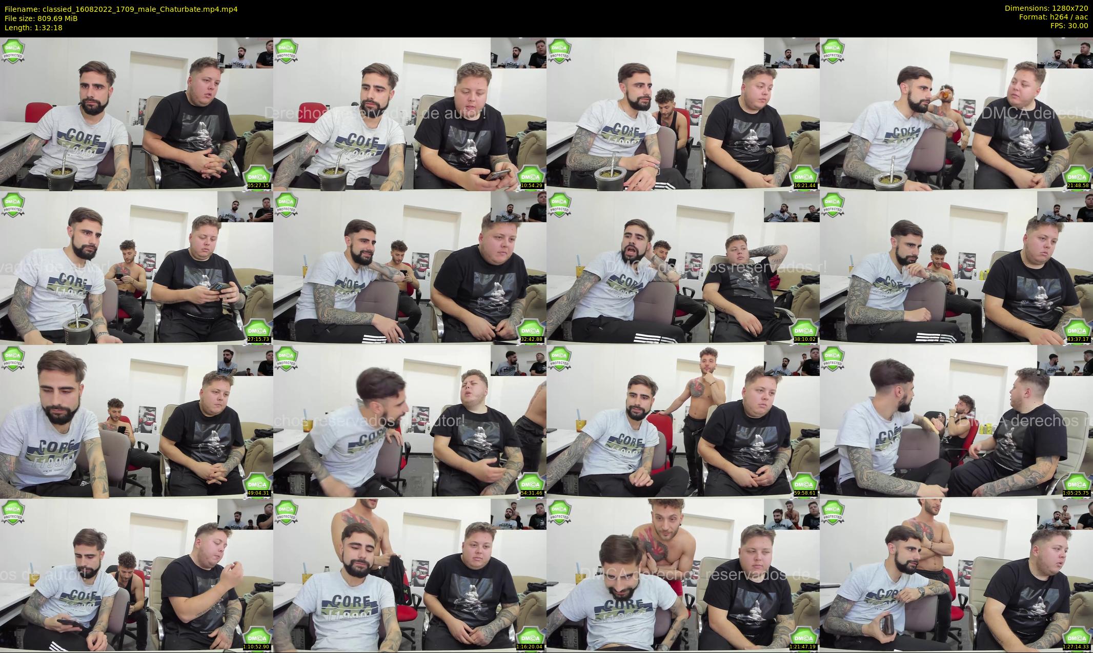 classied — 93 minute Chaturbate male cam show recording, 720p, Aug 16, 2022