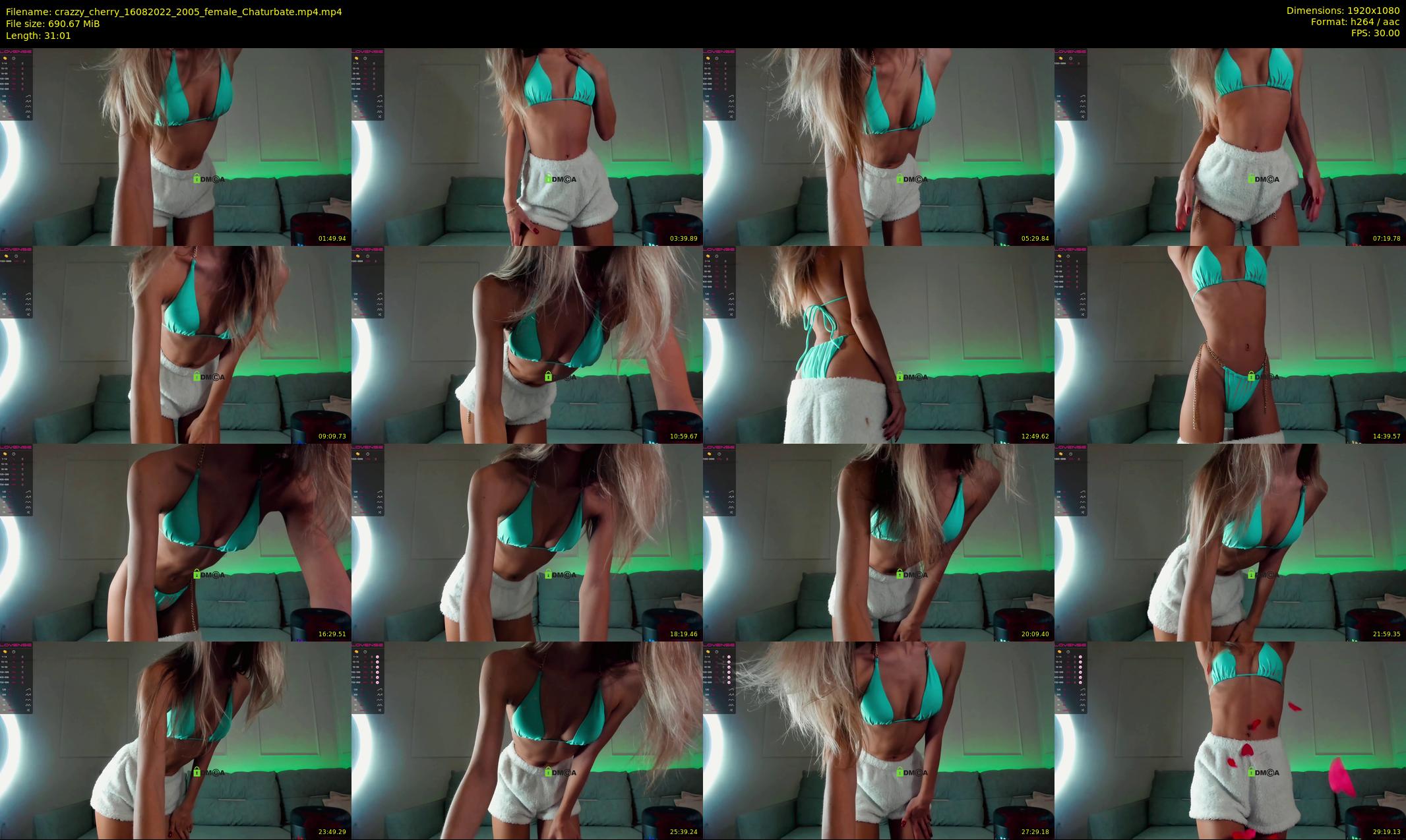 crazzy_cherry — 32 minute Chaturbate female cam show recording, 1080p, Aug 16, 2022