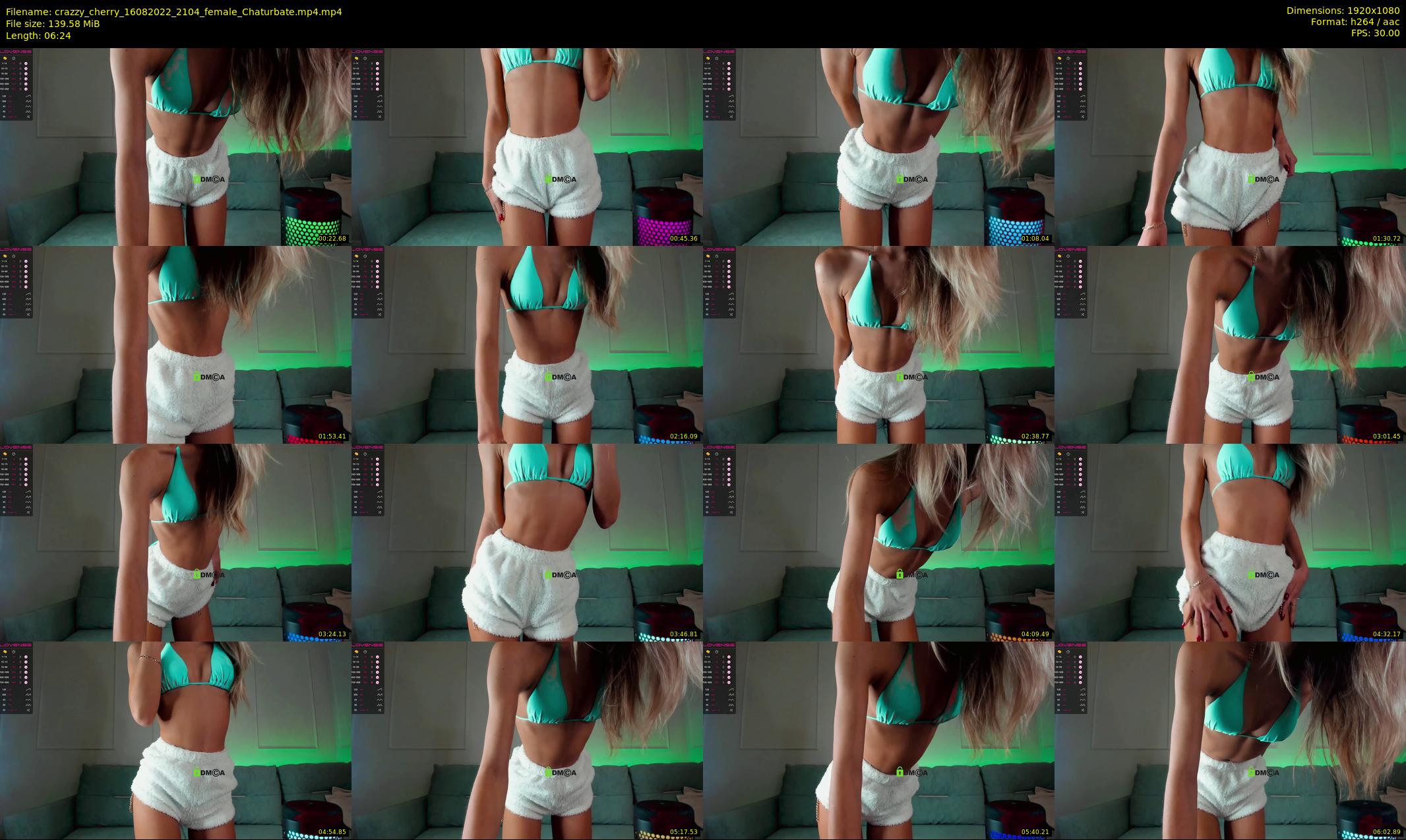 crazzy_cherry — 7 minute Chaturbate female cam show recording, 1080p, Aug 16, 2022