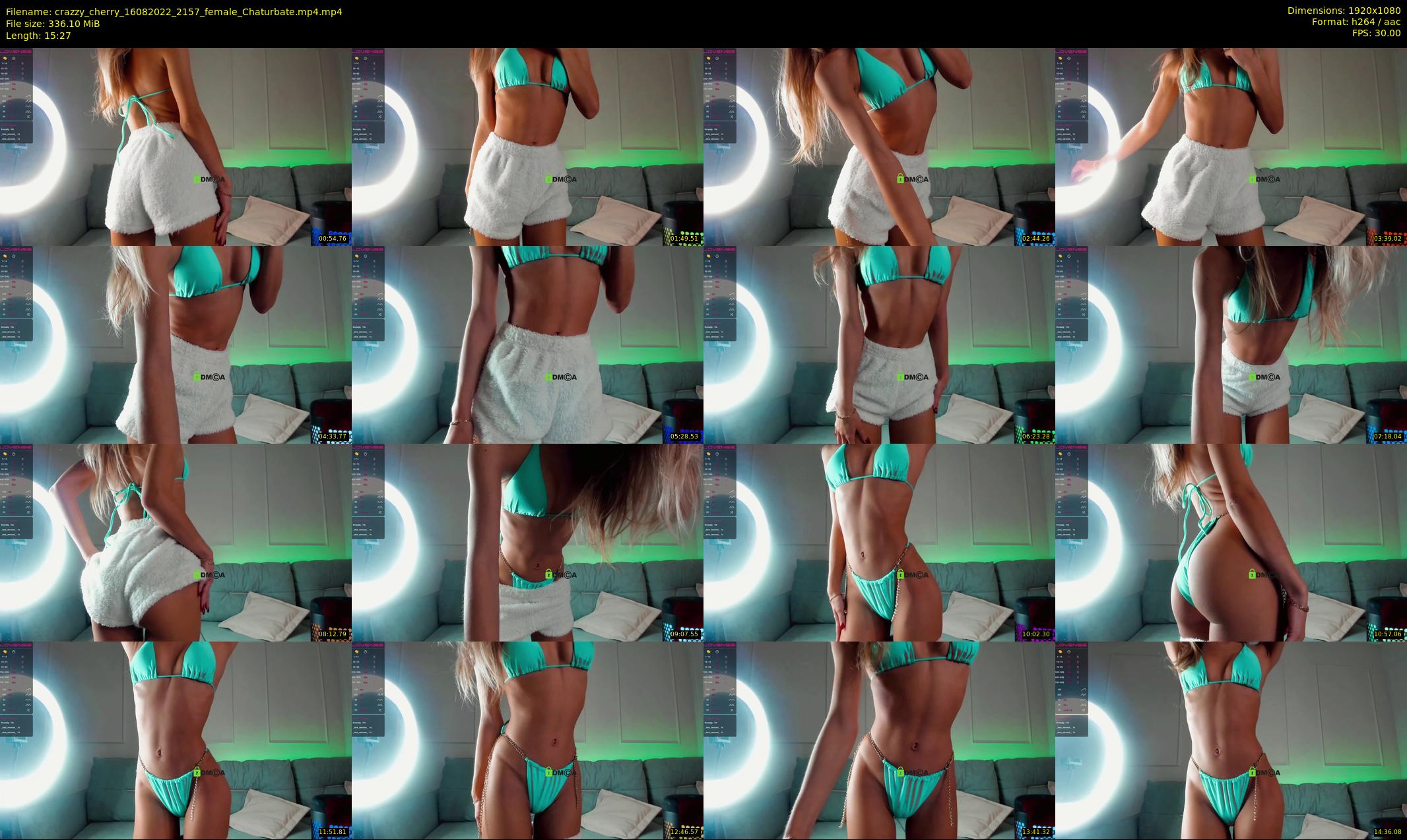 crazzy_cherry — 16 minute Chaturbate female cam show recording, 1080p, Aug 16, 2022