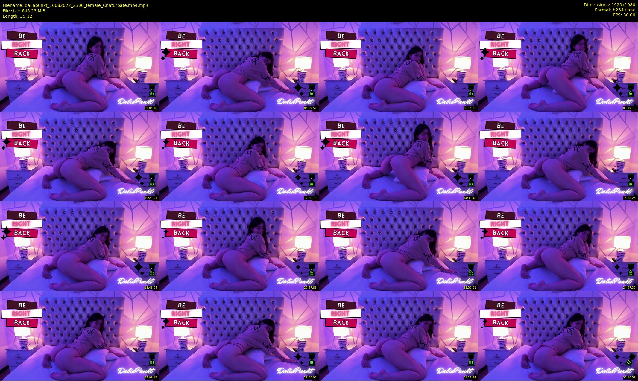 daliapunkt — 36 minute Chaturbate female cam show recording, 1080p, Aug 16, 2022