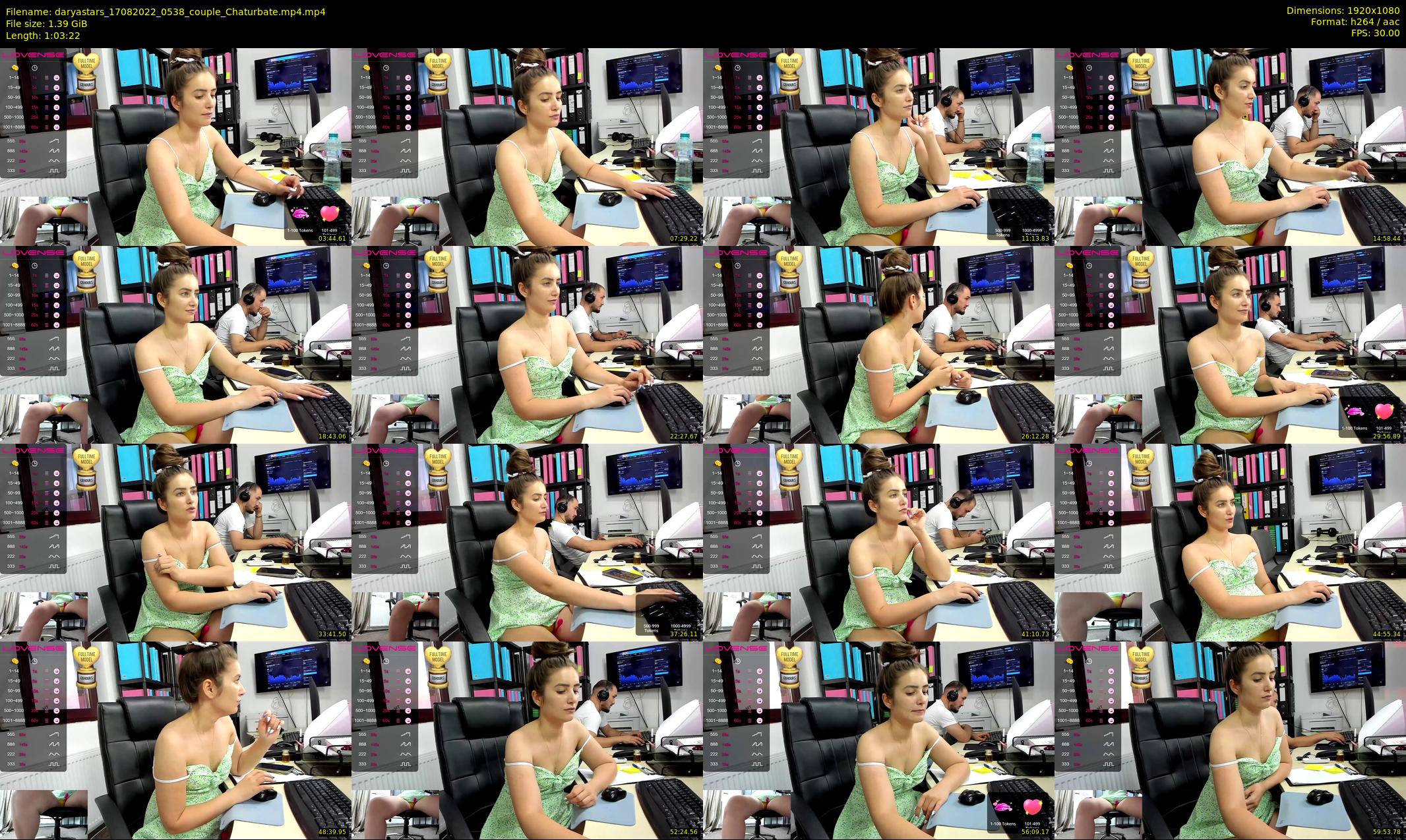 daryastars — 64 minute Chaturbate couple cam show recording, 1080p, Aug 17, 2022