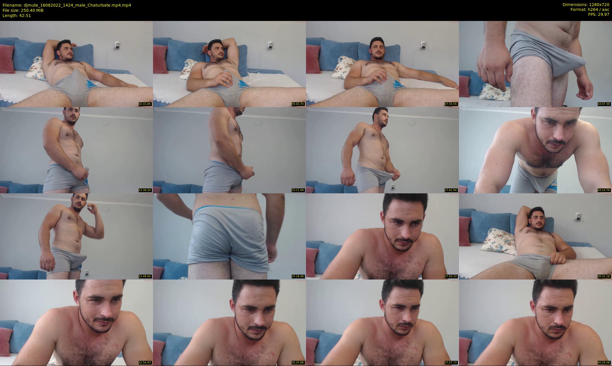 djmute — 43 minute Chaturbate male cam show recording, 720p, Aug 16, 2022