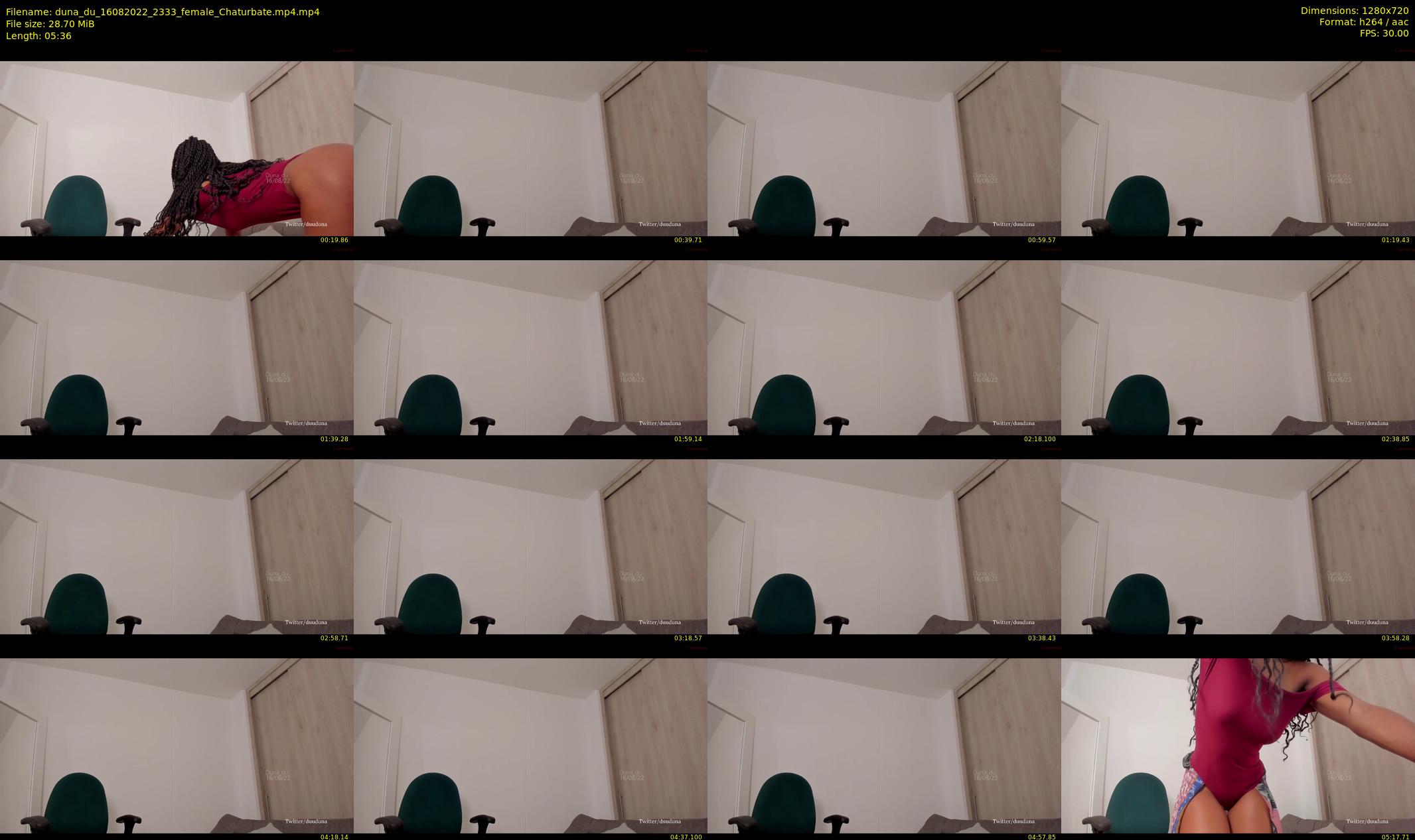 duna_du — 6 minute Chaturbate female cam show recording, 720p, Aug 16, 2022