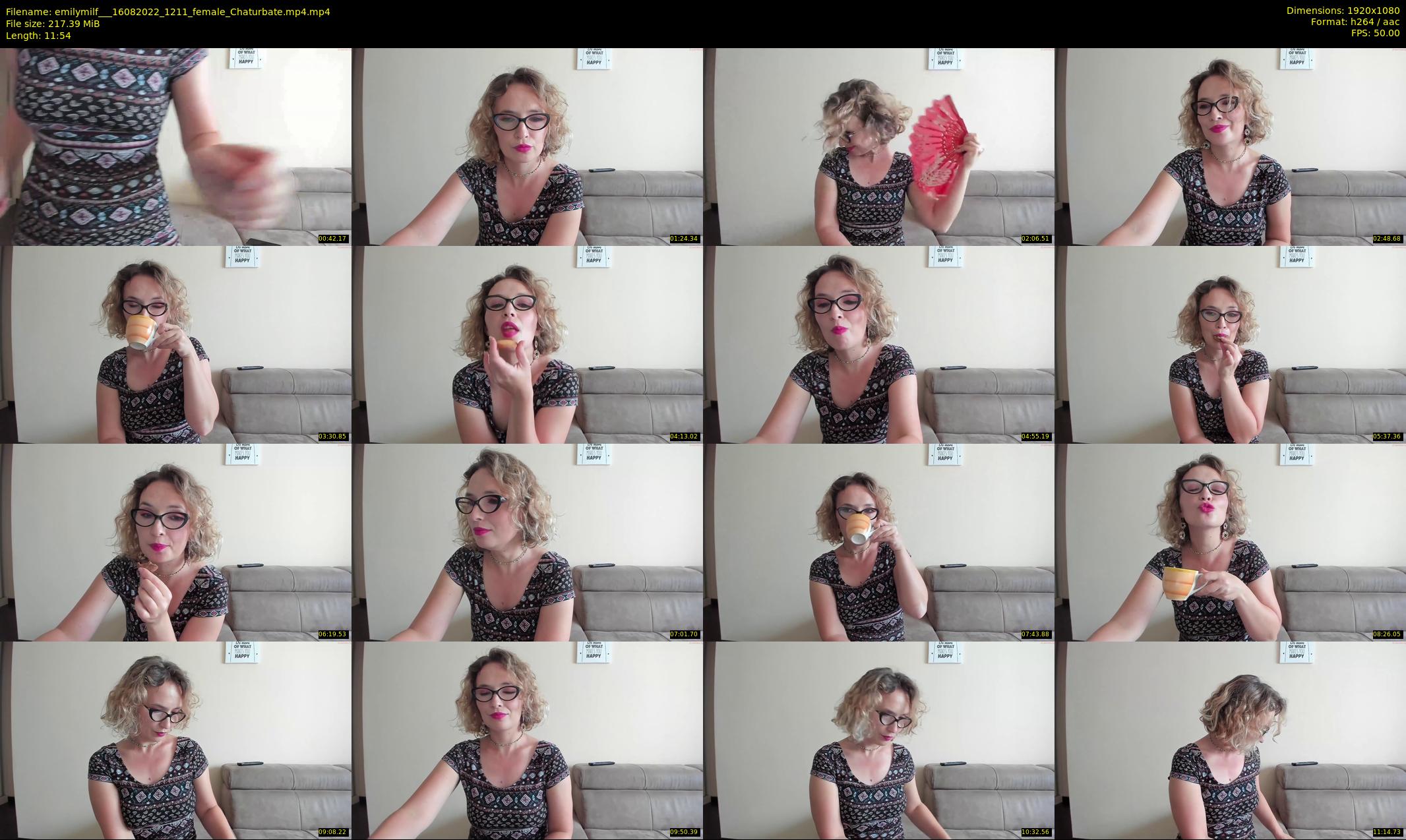 emilymilf__ — 12 minute Chaturbate female cam show recording, 1080p, Aug 16, 2022