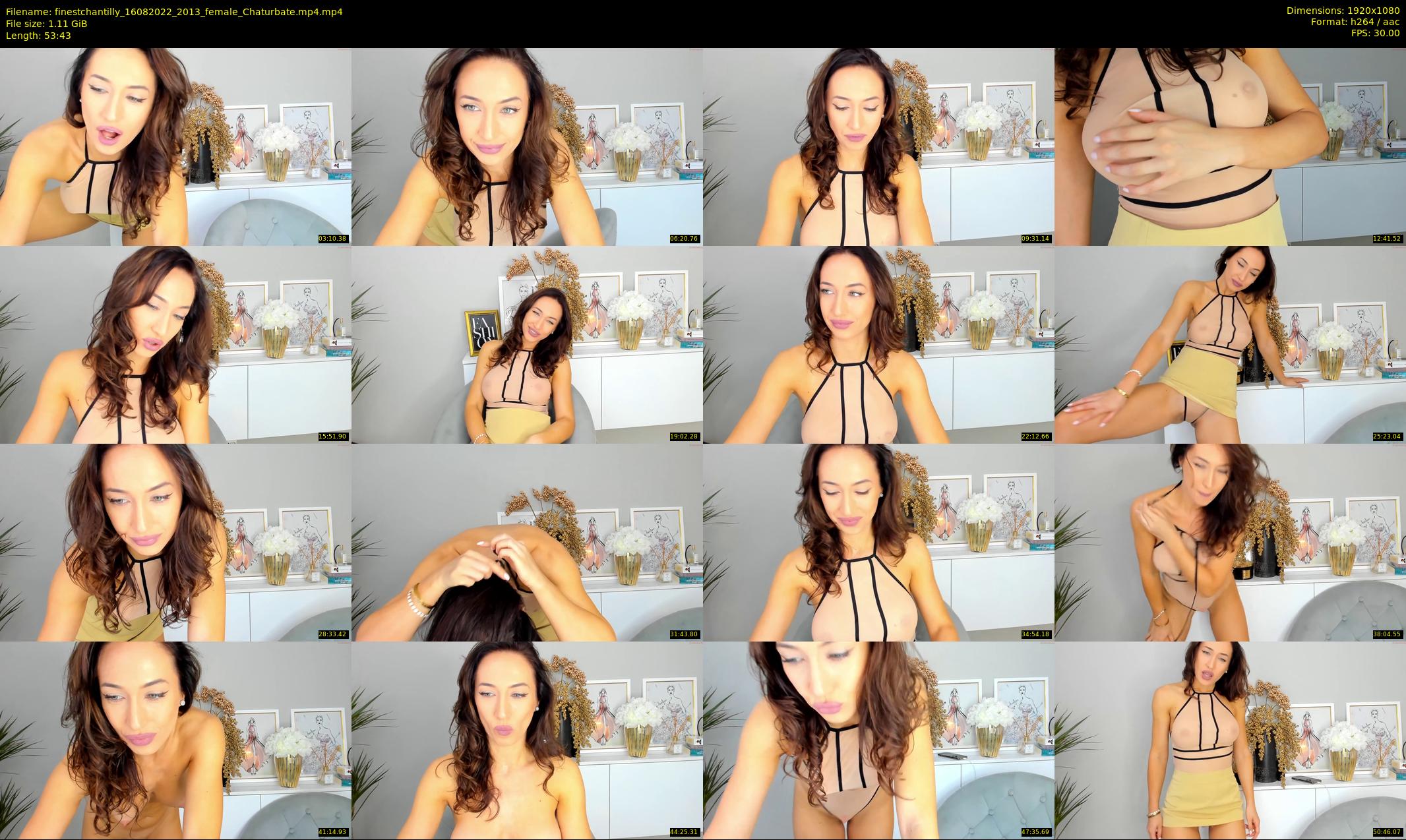 finestchantilly — 54 minute Chaturbate female cam show recording, 1080p, Aug 16, 2022
