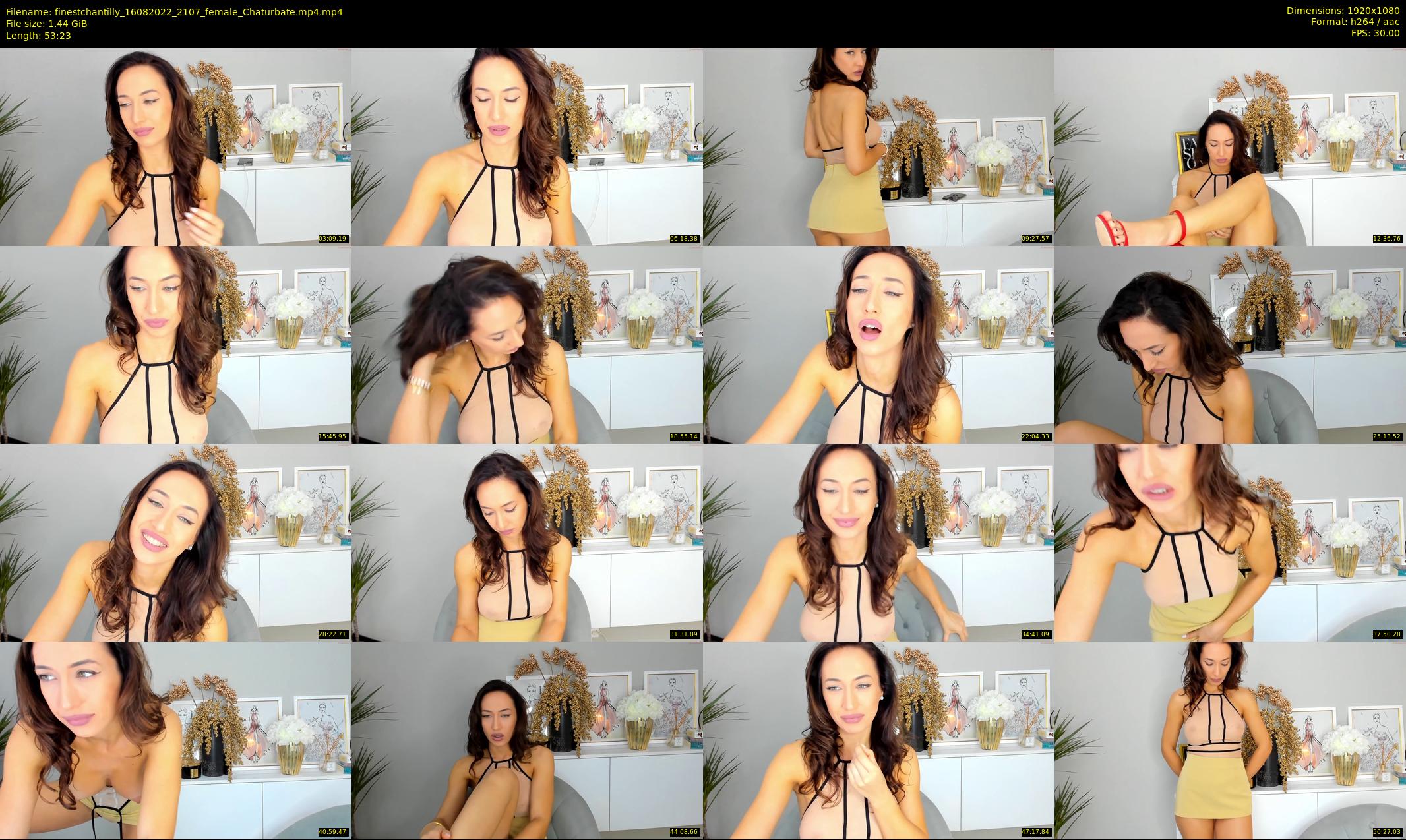 finestchantilly — 54 minute Chaturbate female cam show recording, 1080p, Aug 16, 2022
