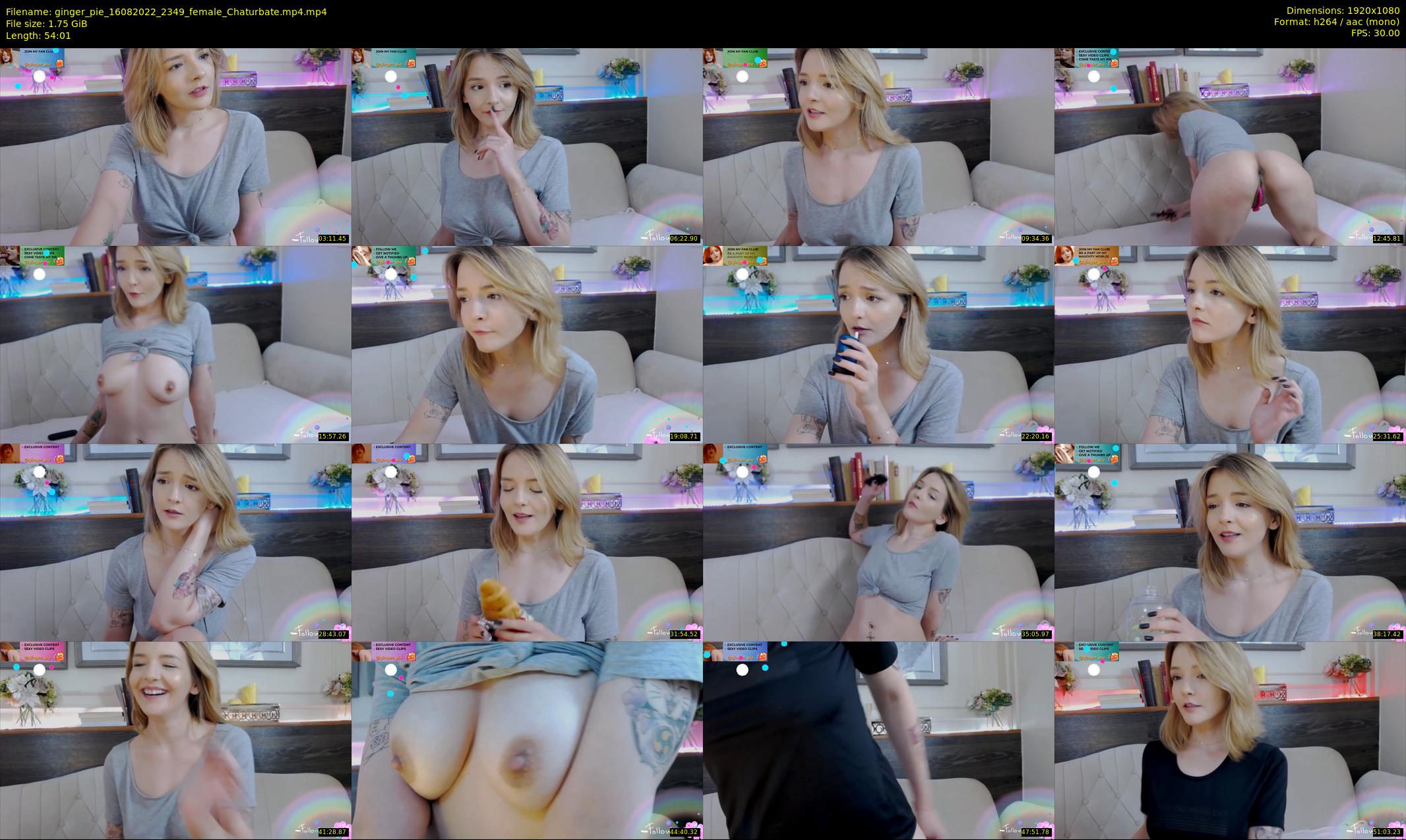 ginger_pie — 55 minute Chaturbate female cam show recording, 1080p, Aug 16, 2022
