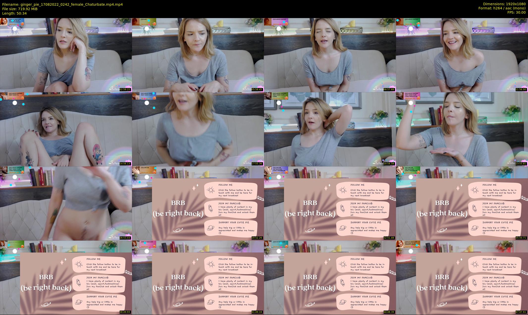 ginger_pie — 51 minute Chaturbate female cam show recording, 1080p, Aug 17, 2022
