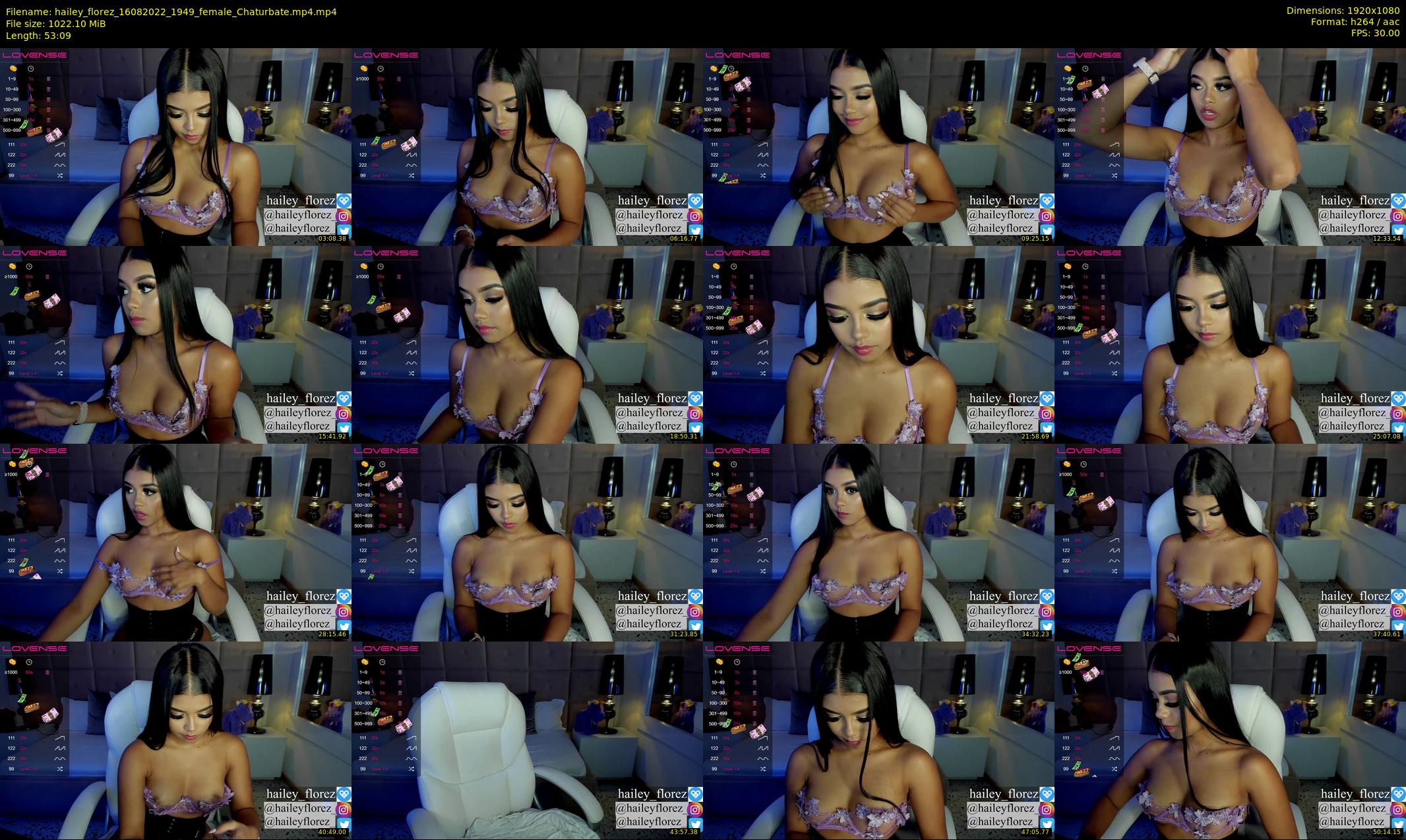 hailey_florez — 54 minute Chaturbate female cam show recording, 1080p, Aug 16, 2022