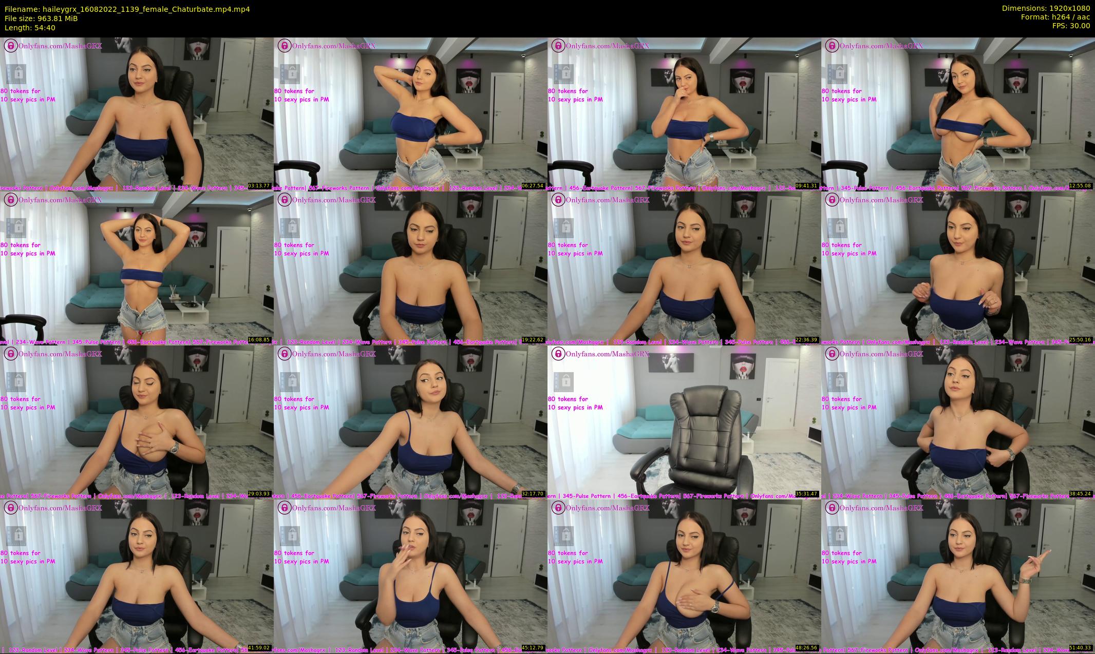 haileygrx — 55 minute Chaturbate female cam show recording, 1080p, Aug 16, 2022