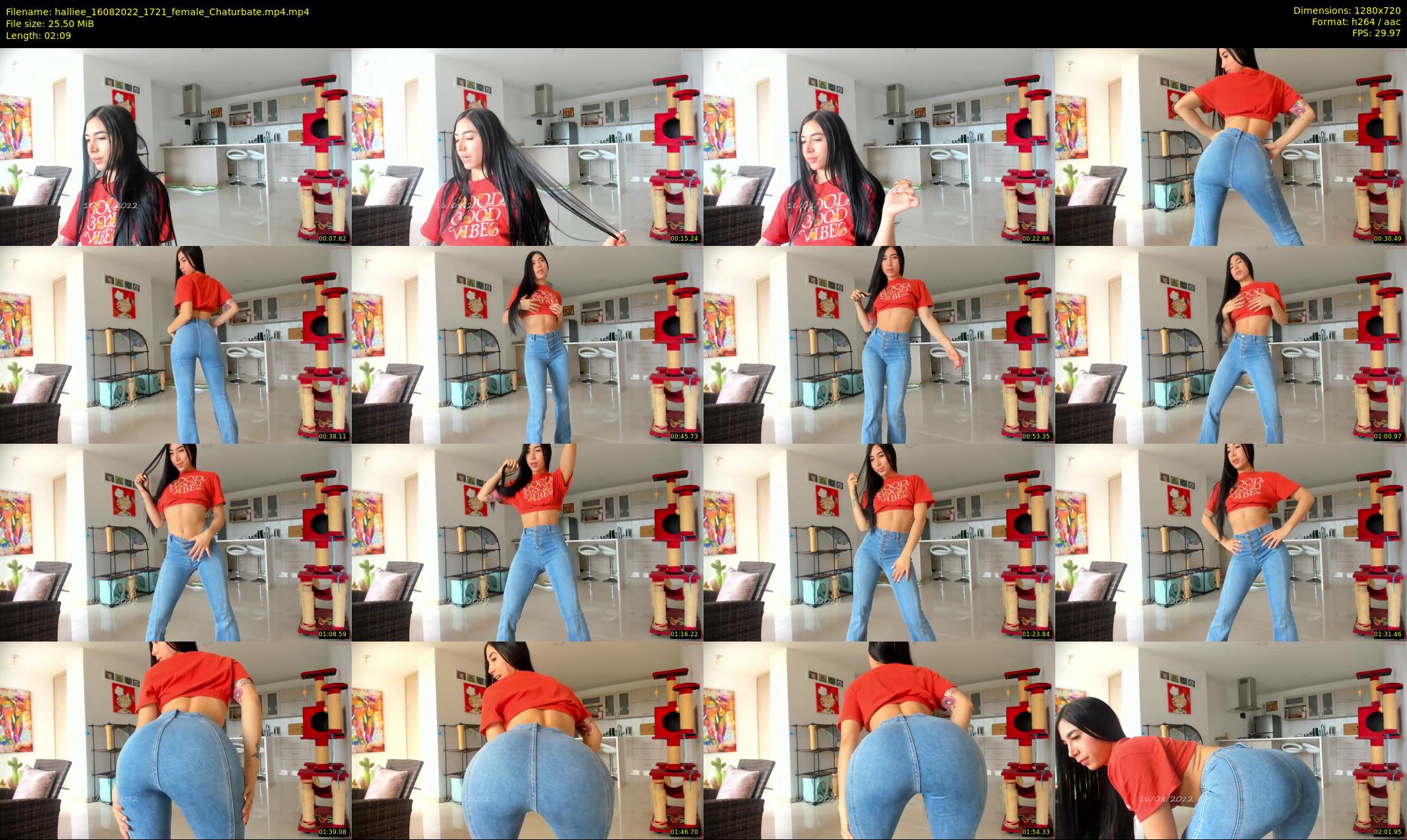 halliee — 3 minute Chaturbate couple cam show recording, 720p, Aug 16, 2022