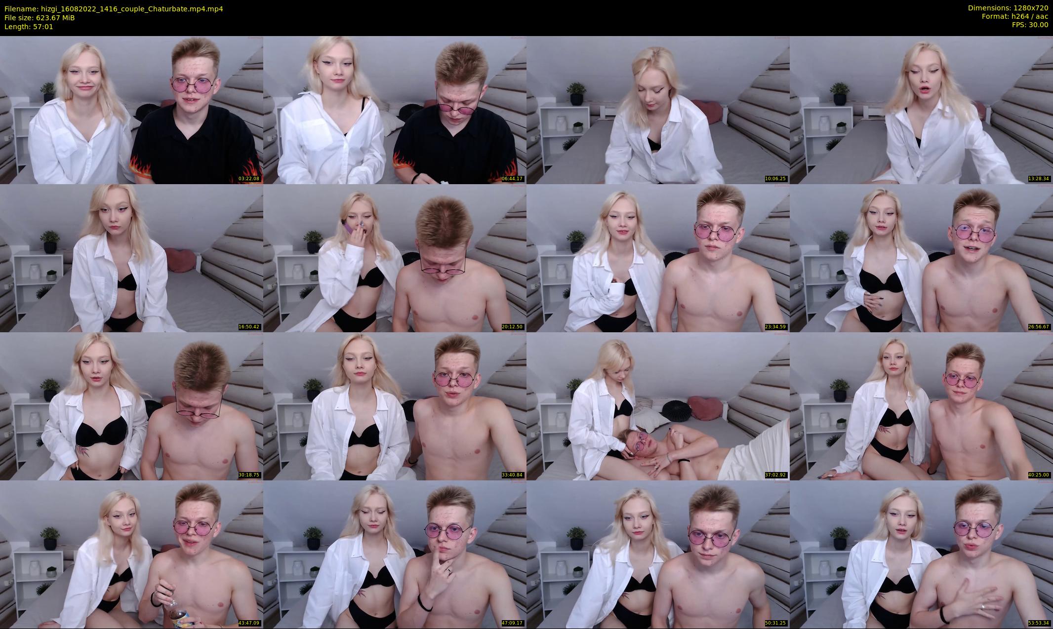 hizgi — 58 minute Chaturbate couple cam show recording, 720p, Aug 16, 2022