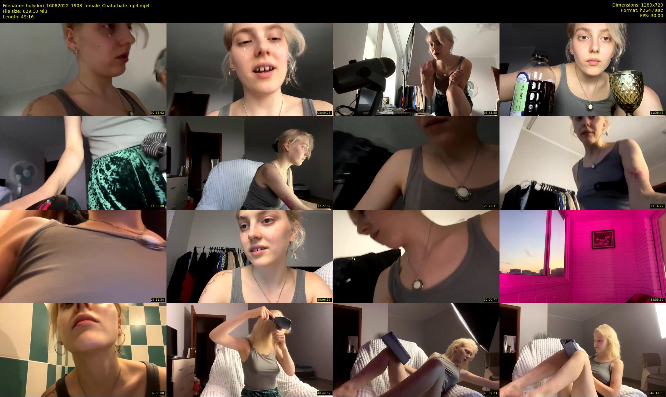 holydori — 50 minute Chaturbate female cam show recording, 720p, Aug 16, 2022