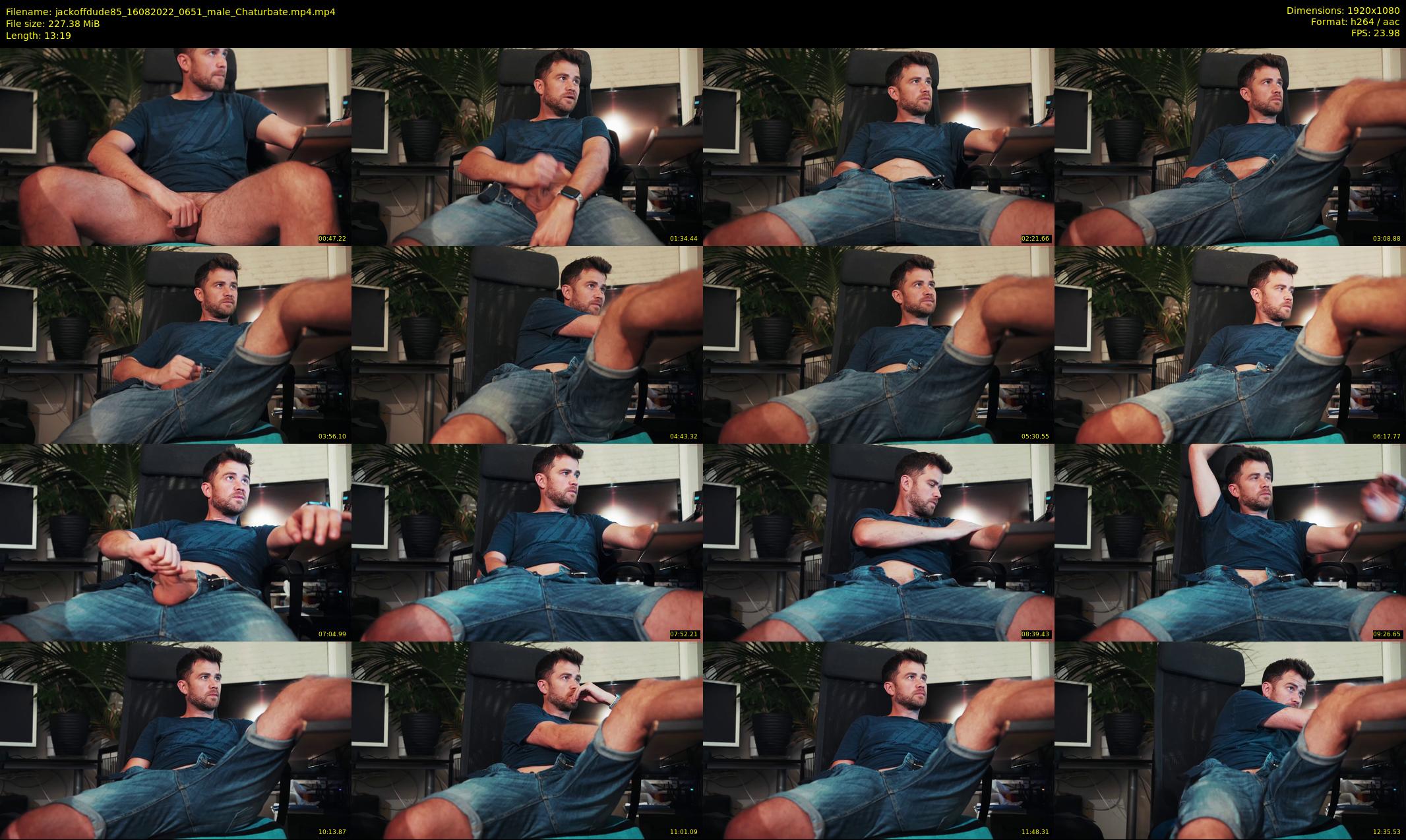 jackoffdude85 — 14 minute Chaturbate male cam show recording, 1080p, Aug 16, 2022