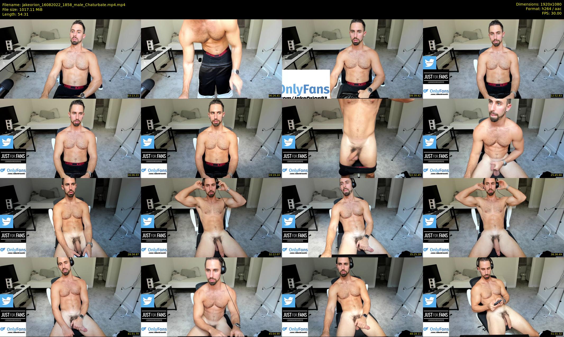 jakeorion — 55 minute Chaturbate male cam show recording, 1080p, Aug 16, 2022