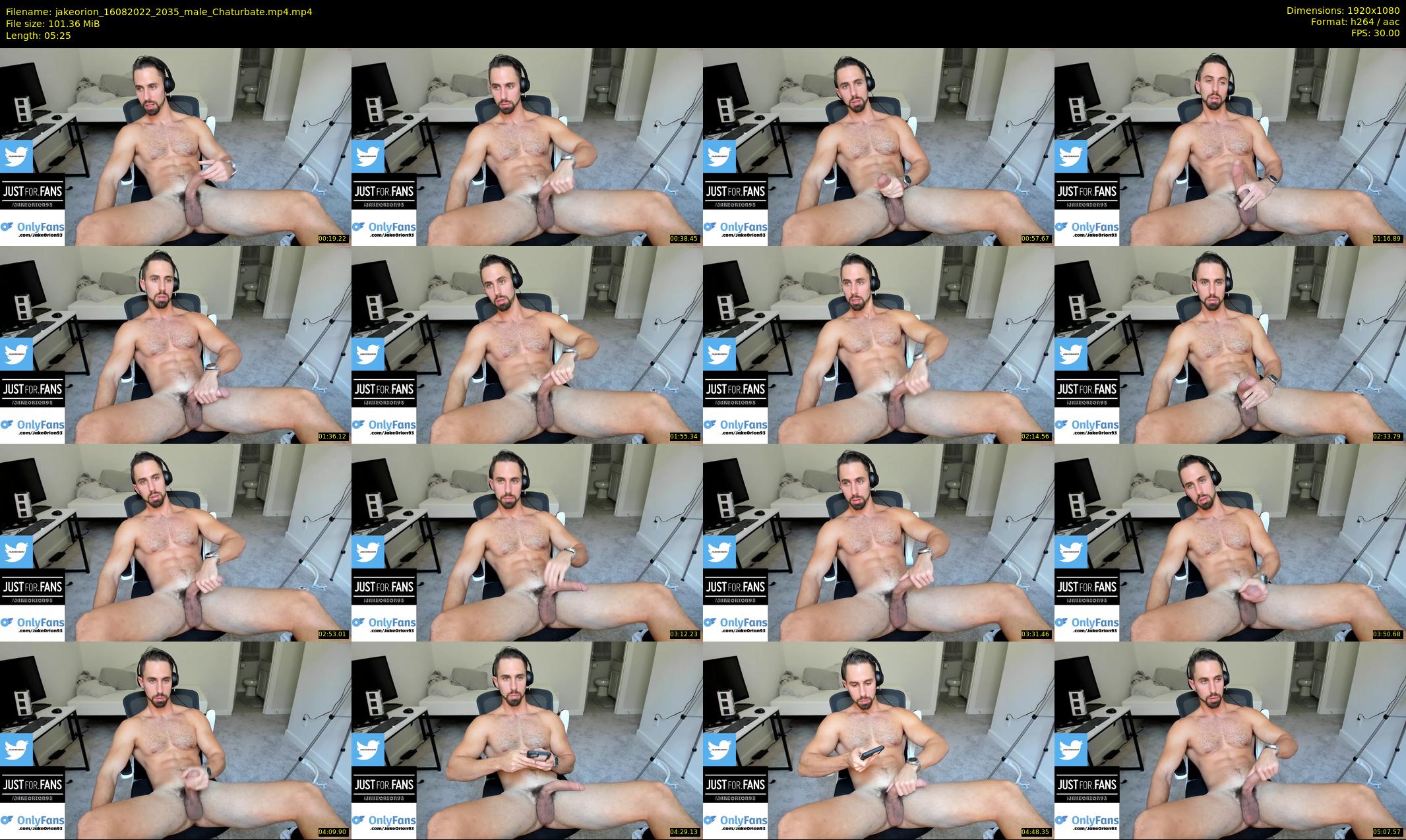 jakeorion — 6 minute Chaturbate male cam show recording, 1080p, Aug 16, 2022