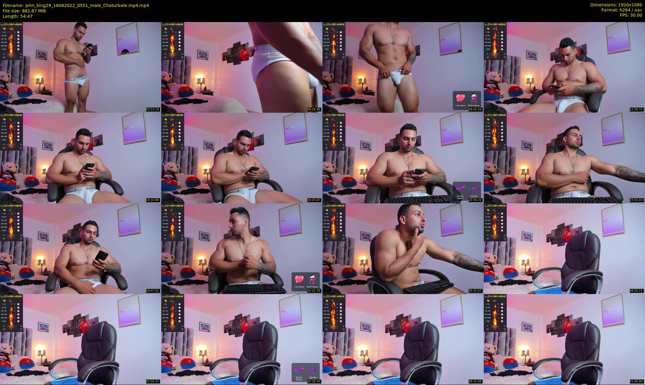 john_king29 — 55 minute Chaturbate male cam show recording, 1080p, Aug 16, 2022
