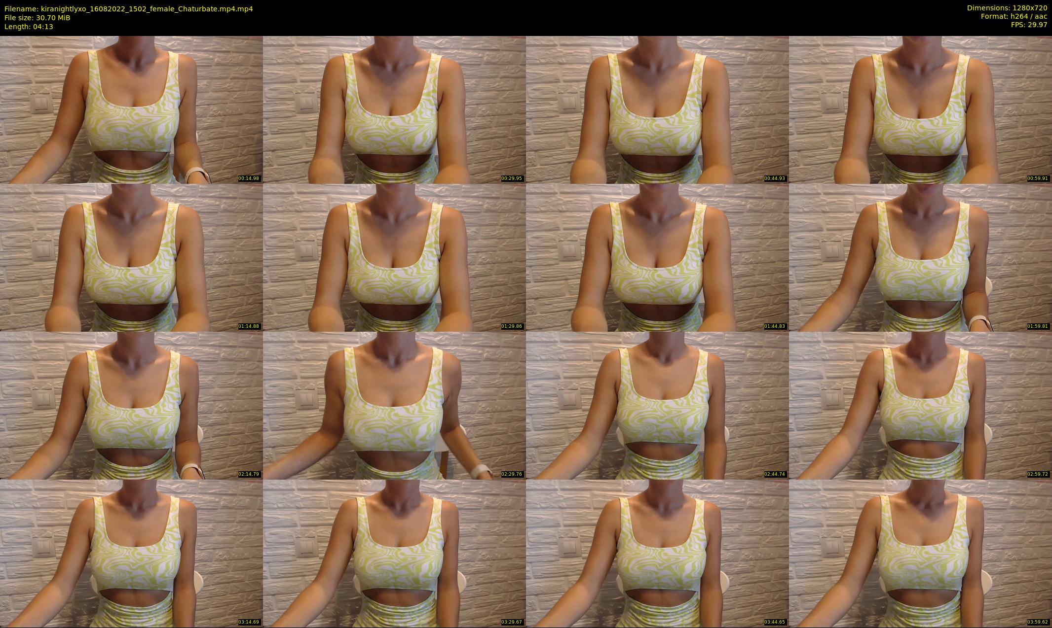 kiranightlyxo — 5 minute Chaturbate female cam show recording, 720p, Aug 16, 2022