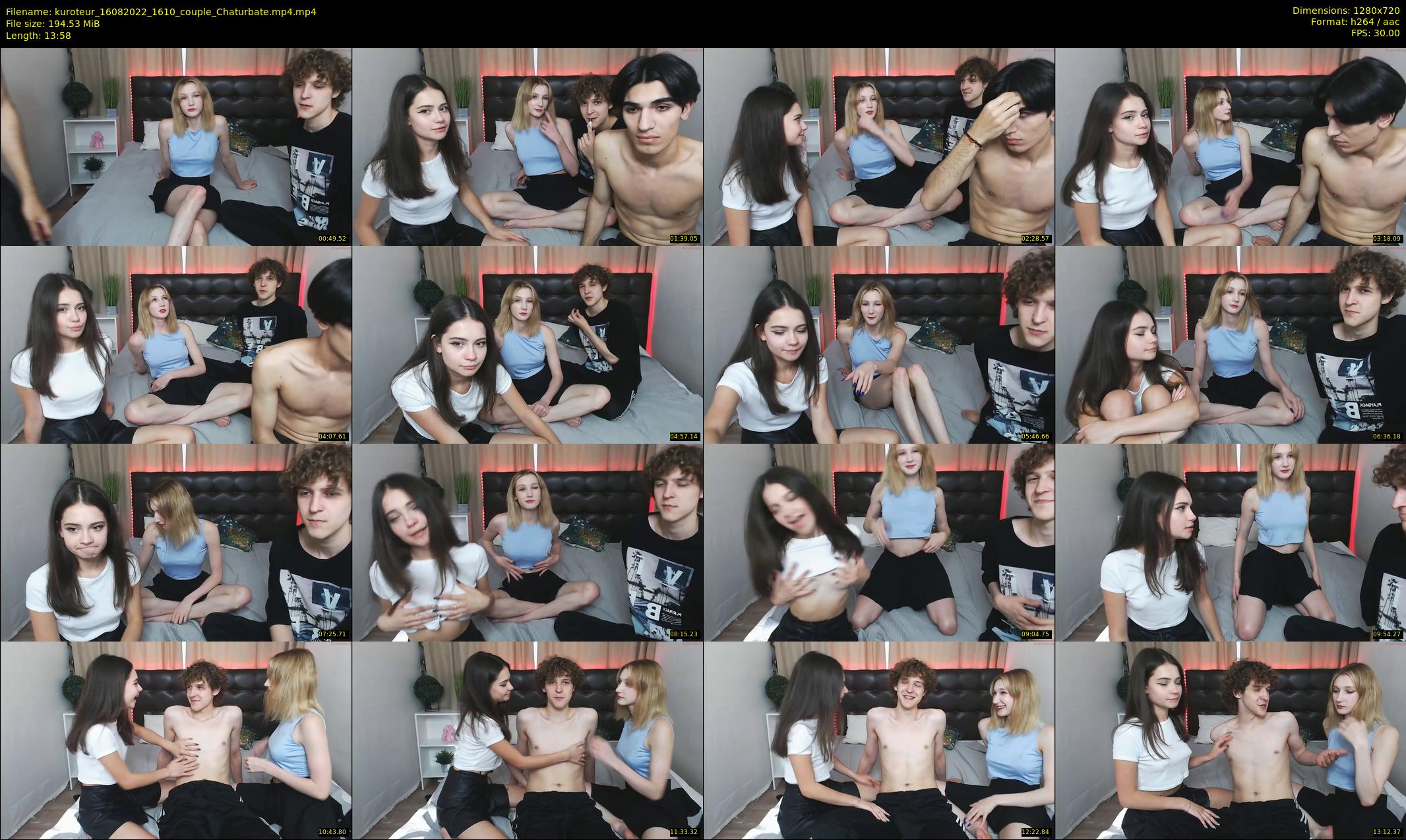 kuroteur — 14 minute Chaturbate couple cam show recording, 720p, Aug 16, 2022