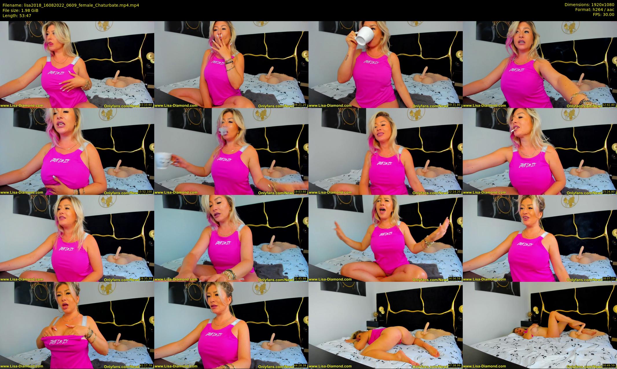 lisa2018 — 54 minute Chaturbate female cam show recording, 1080p, Aug 16, 2022