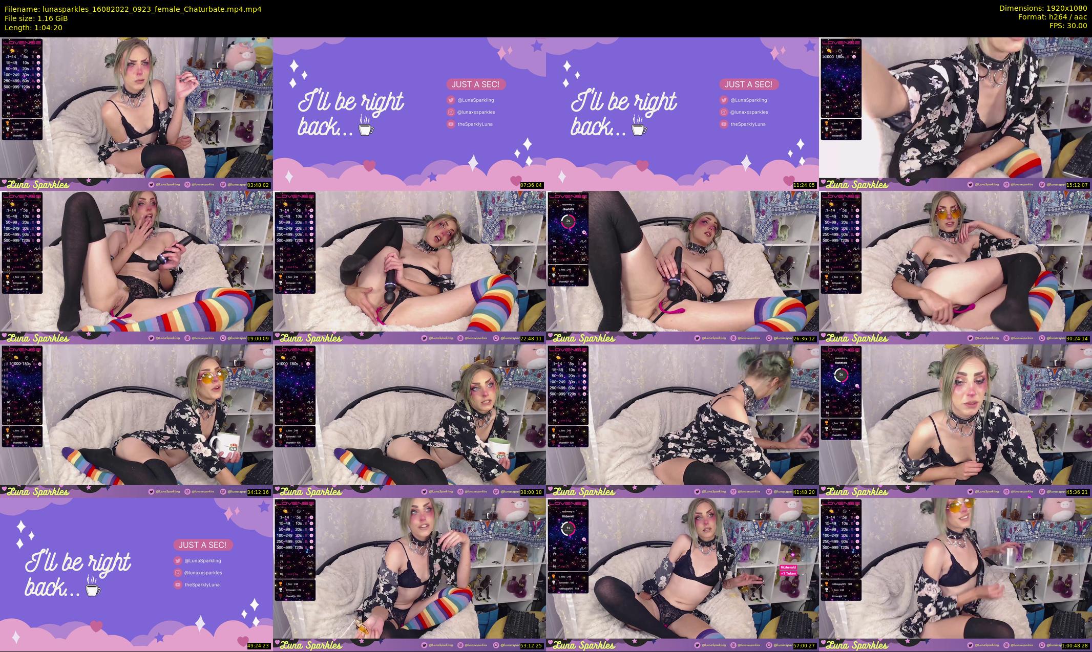 lunasparkles — 65 minute Chaturbate female cam show recording, 1080p, Aug 16, 2022