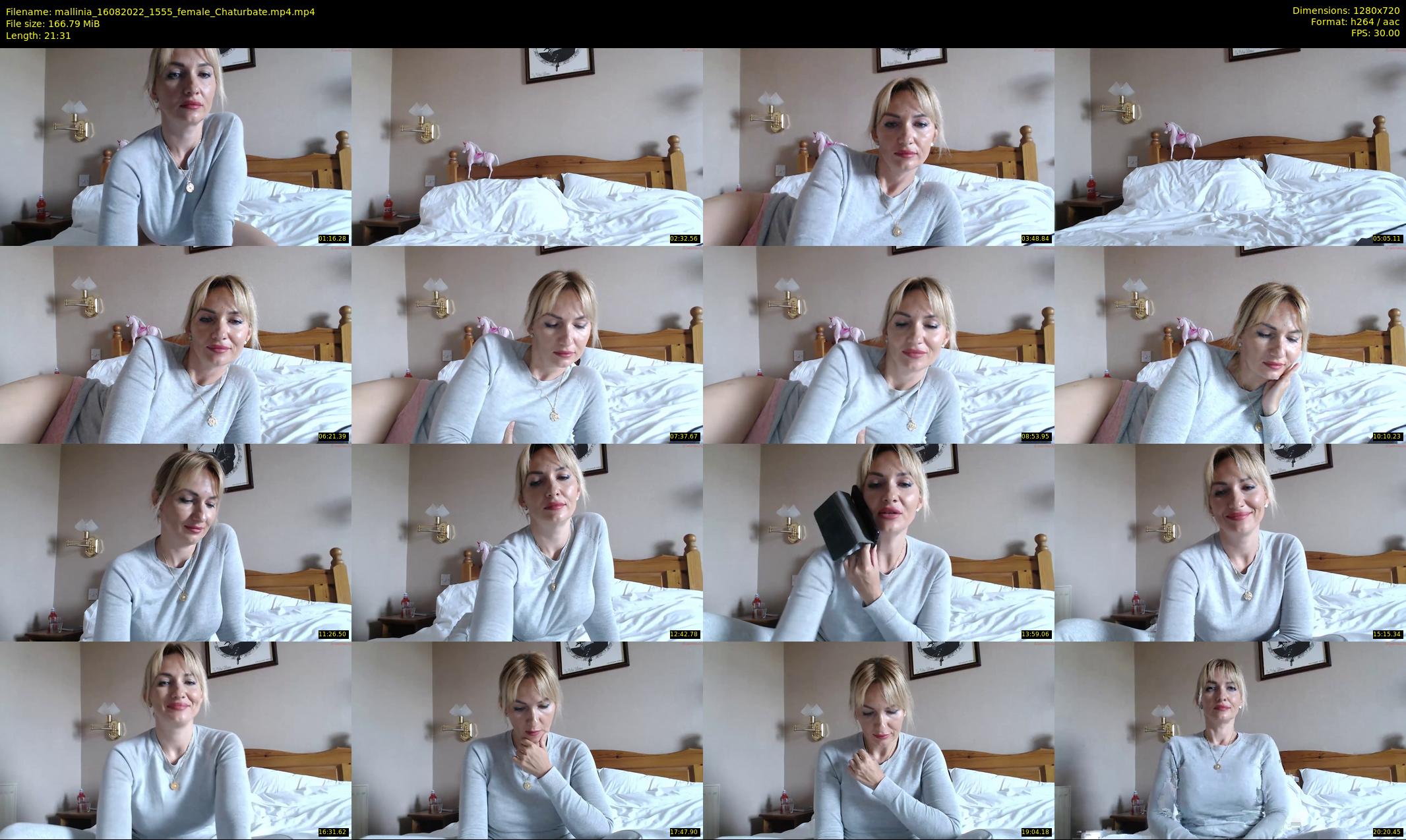 mallinia — 22 minute Chaturbate female cam show recording, 720p, Aug 16, 2022