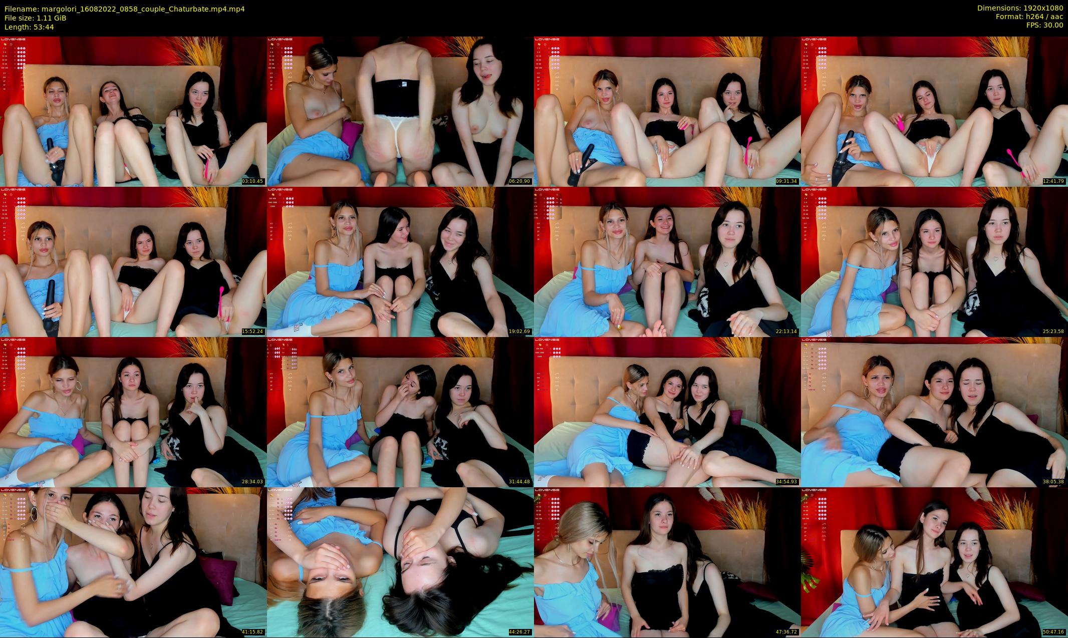 margolori — 54 minute Chaturbate couple cam show recording, 1080p, Aug 16, 2022