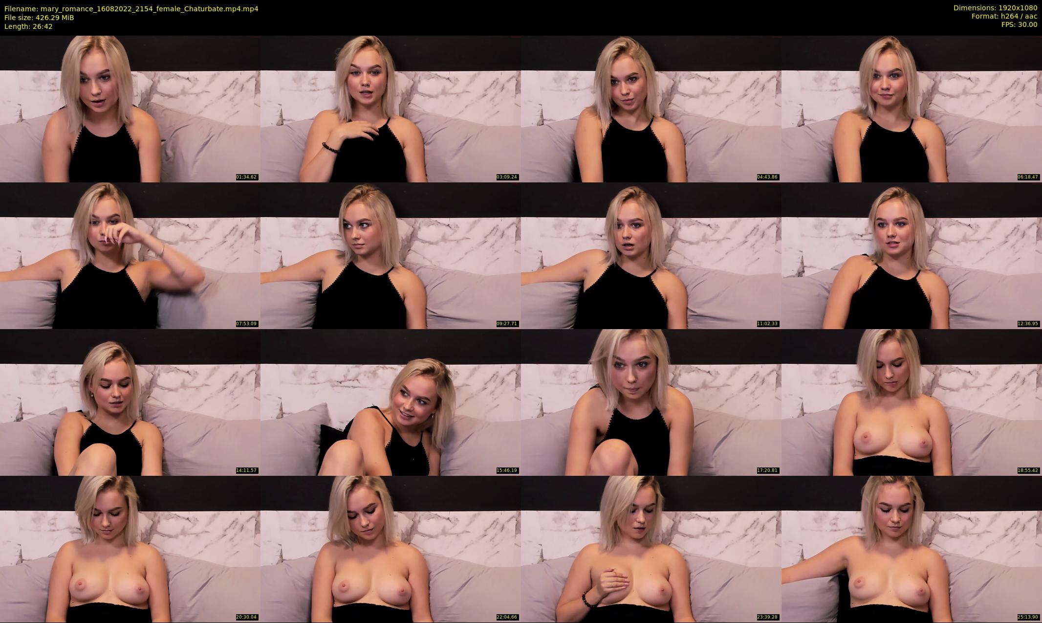 mary_romance — 27 minute Chaturbate female cam show recording, 1080p, Aug 16, 2022