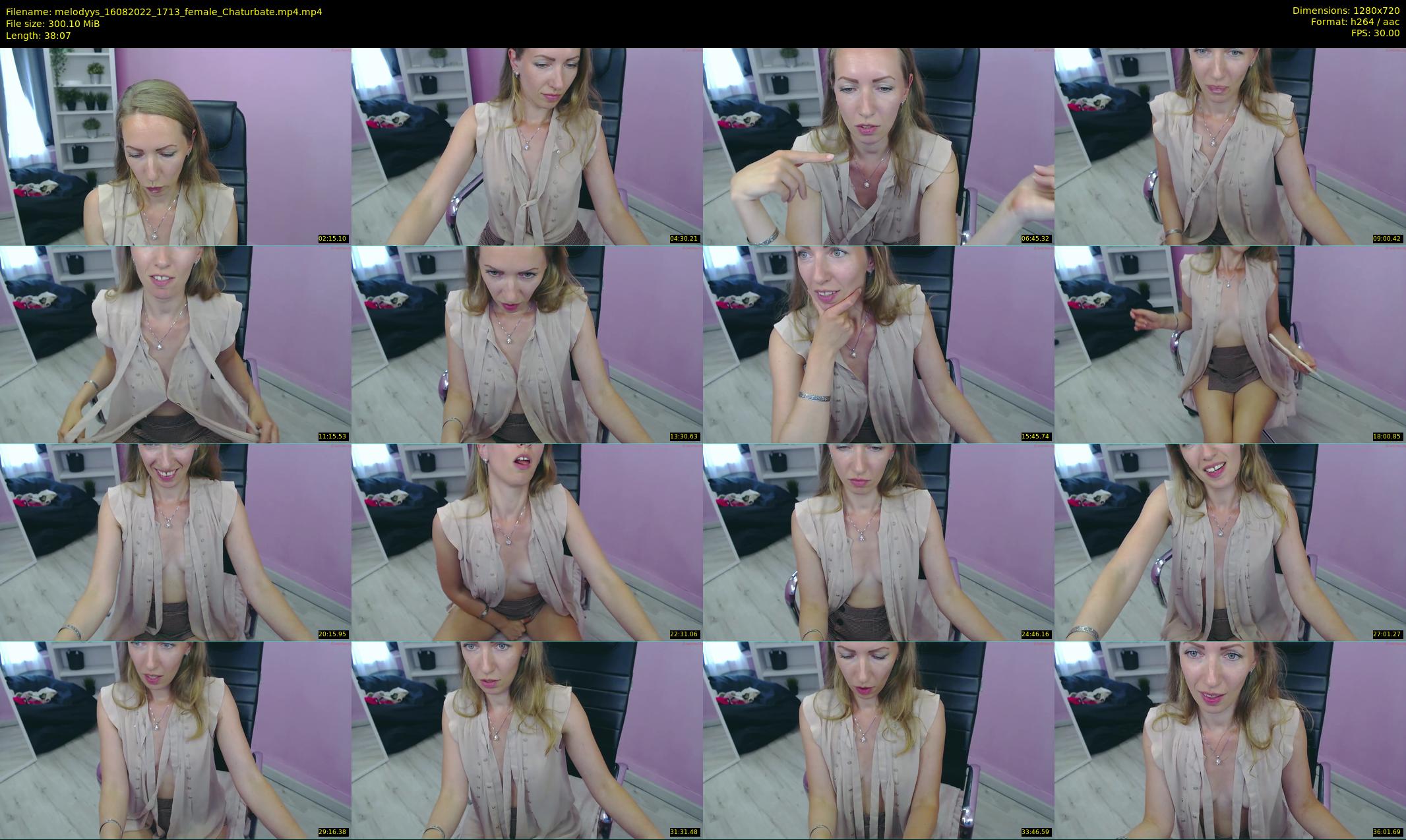 melodyys — 39 minute Chaturbate female cam show recording, 720p, Aug 16, 2022
