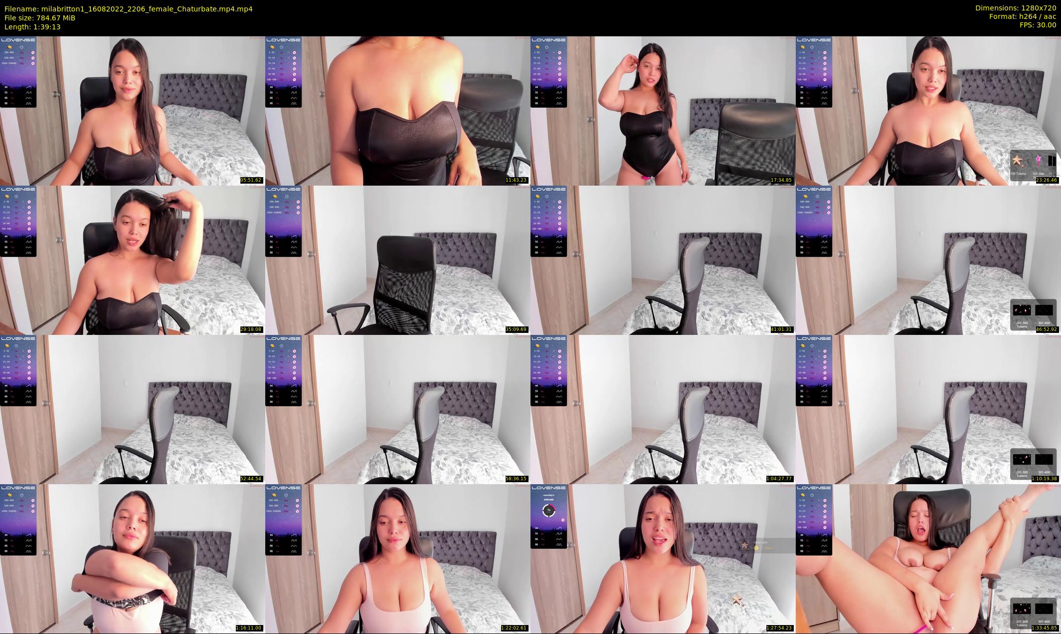 milabritton1 — 100 minute Chaturbate female cam show recording, 720p, Aug 16, 2022