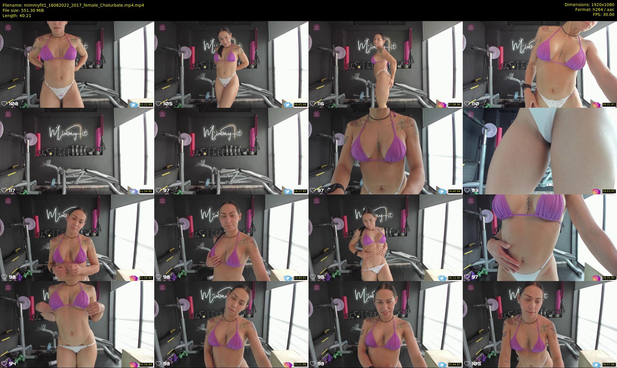 mimmyfit1 — 41 minute Chaturbate female cam show recording, 1080p, Aug 16, 2022