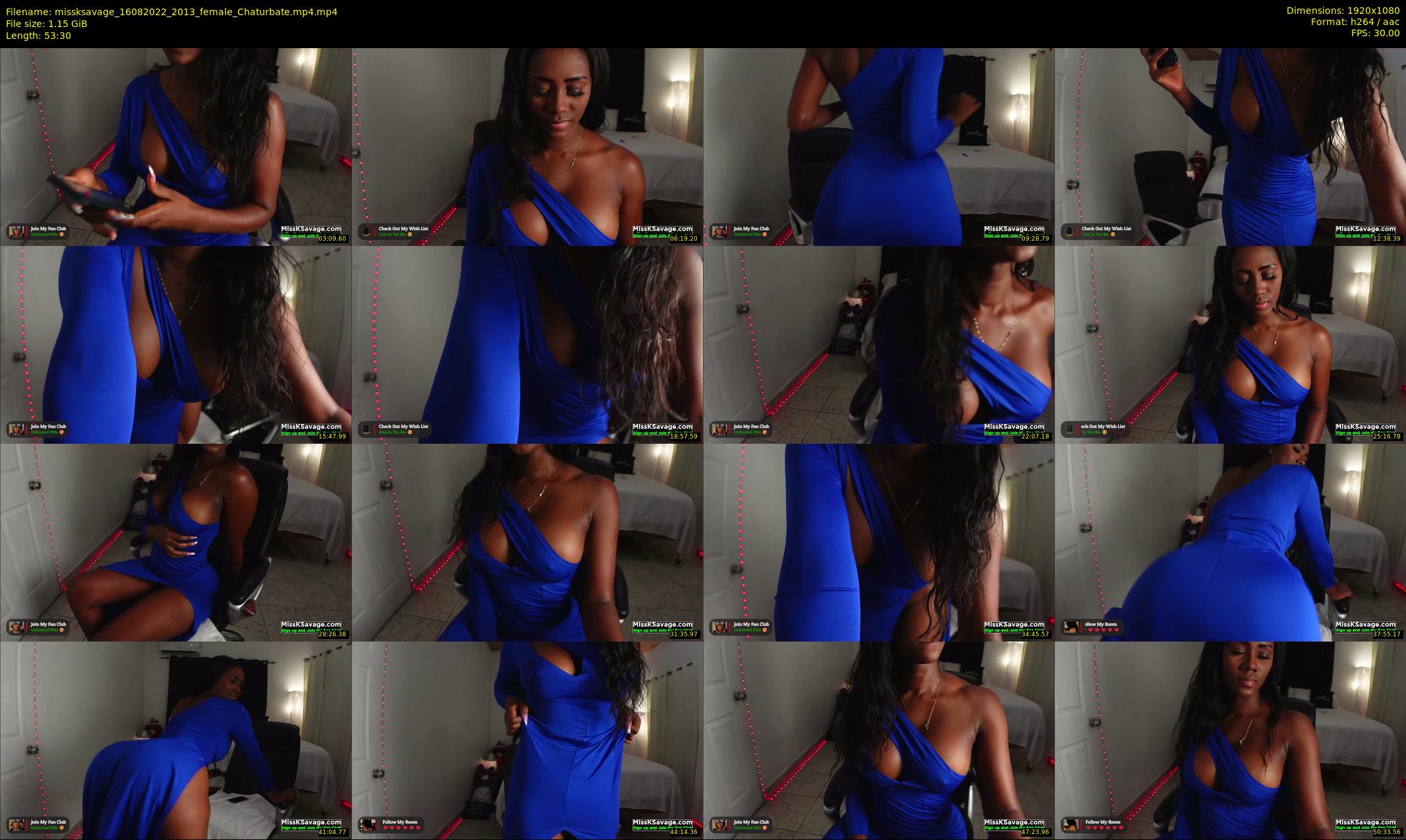 missksavage — 54 minute Chaturbate female cam show recording, 1080p, Aug 16, 2022