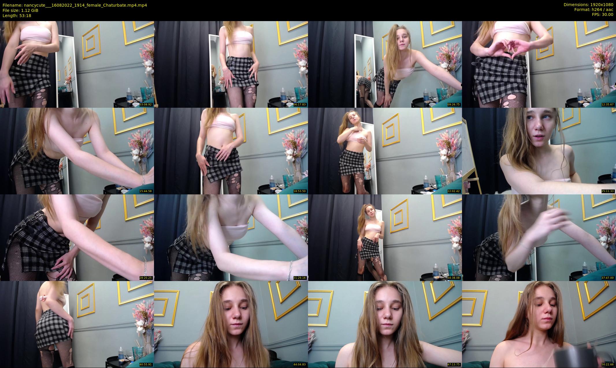 nancycute__ — 54 minute Chaturbate female cam show recording, 1080p, Aug 16, 2022