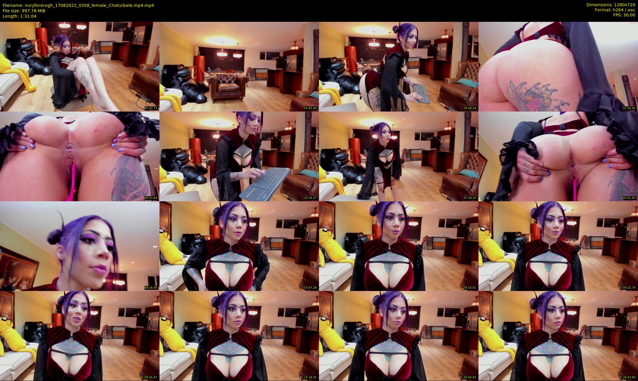 nuryforerogh — 92 minute Chaturbate female cam show recording, 720p, Aug 17, 2022