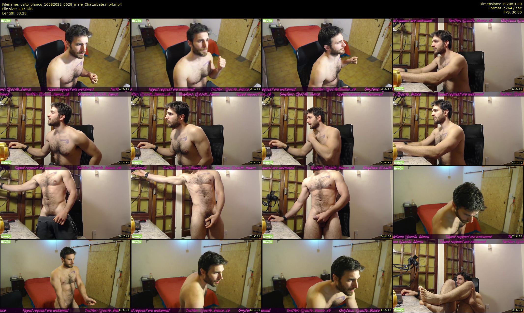 osito_blanco — 54 minute Chaturbate male cam show recording, 1080p, Aug 16, 2022