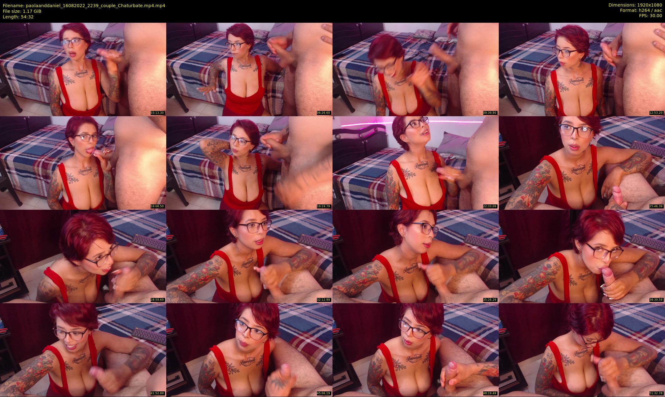 paolaanddaniel — 55 minute Chaturbate couple cam show recording, 1080p, Aug 16, 2022