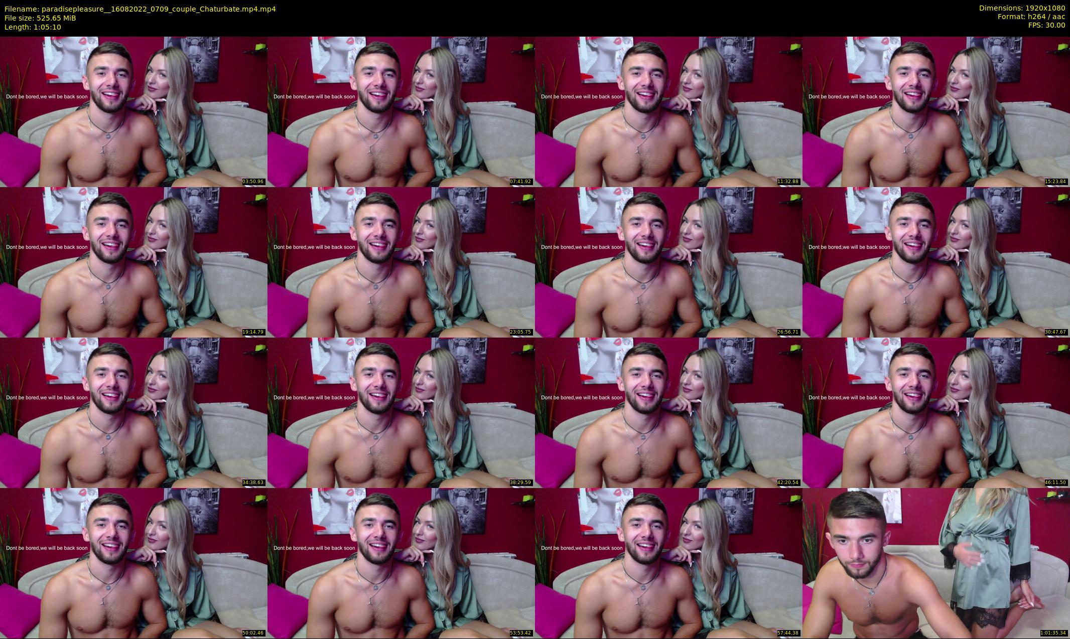 paradisepleasure_ — 66 minute Chaturbate couple cam show recording, 1080p, Aug 16, 2022