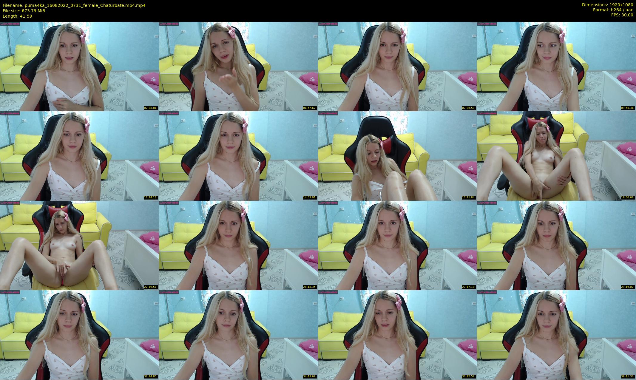 puma4ka — 42 minute Chaturbate female cam show recording, 1080p, Aug 16, 2022