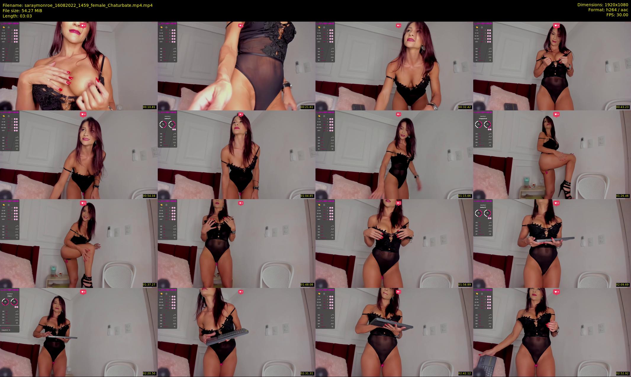 saraymonroe — 4 minute Chaturbate female cam show recording, 1080p, Aug 16, 2022