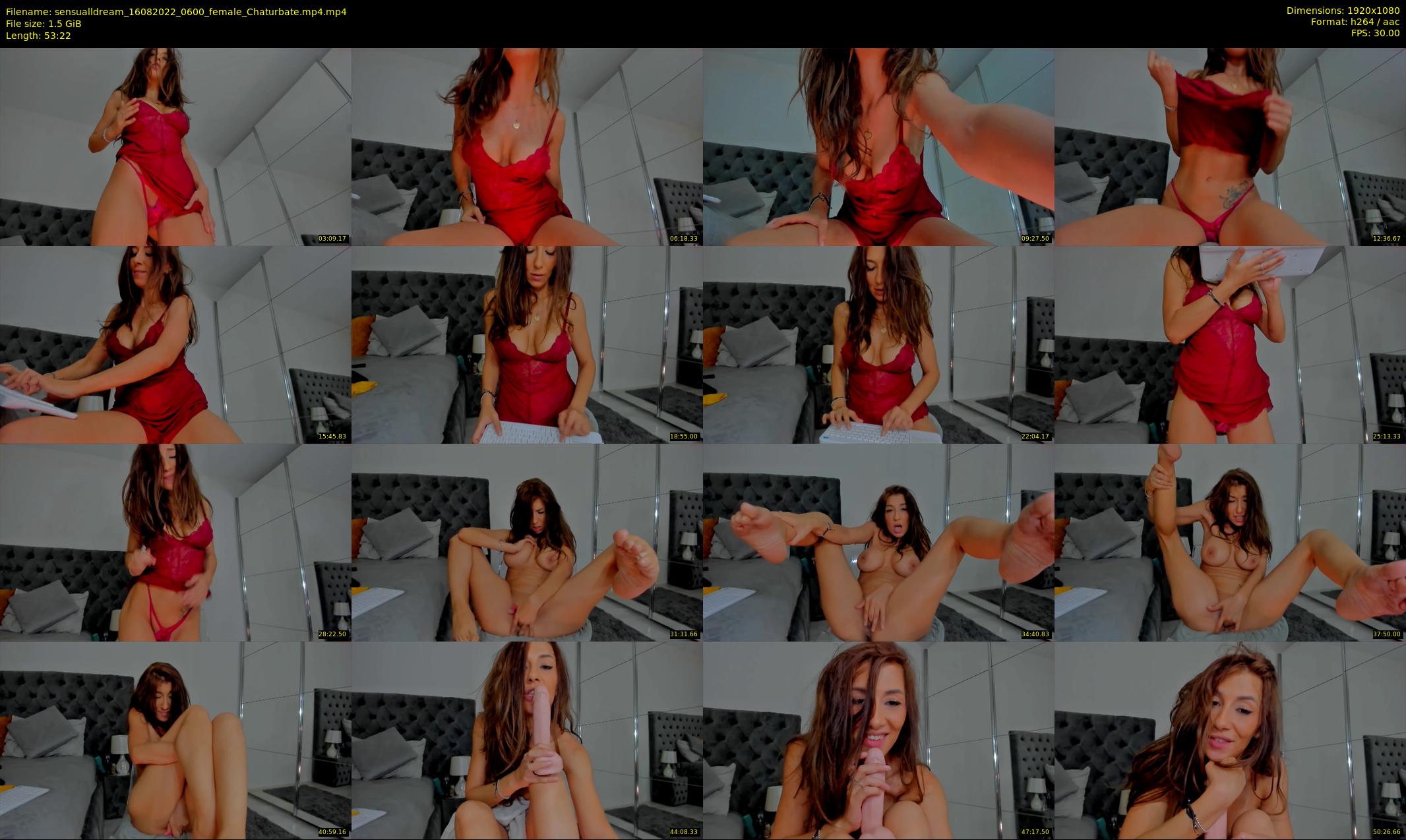 sensualldream — 54 minute Chaturbate female cam show recording, 1080p, Aug 16, 2022