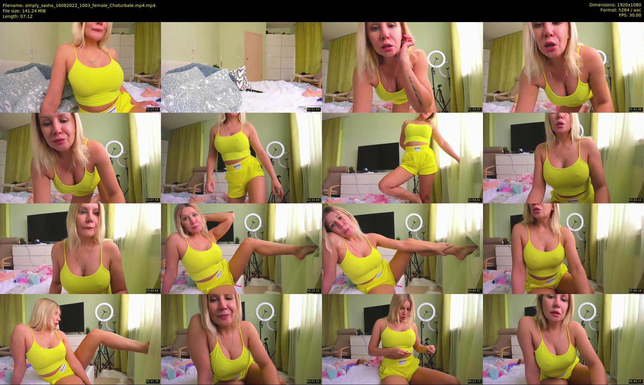 simply_sasha — 8 minute Chaturbate female cam show recording, 1080p, Aug 16, 2022