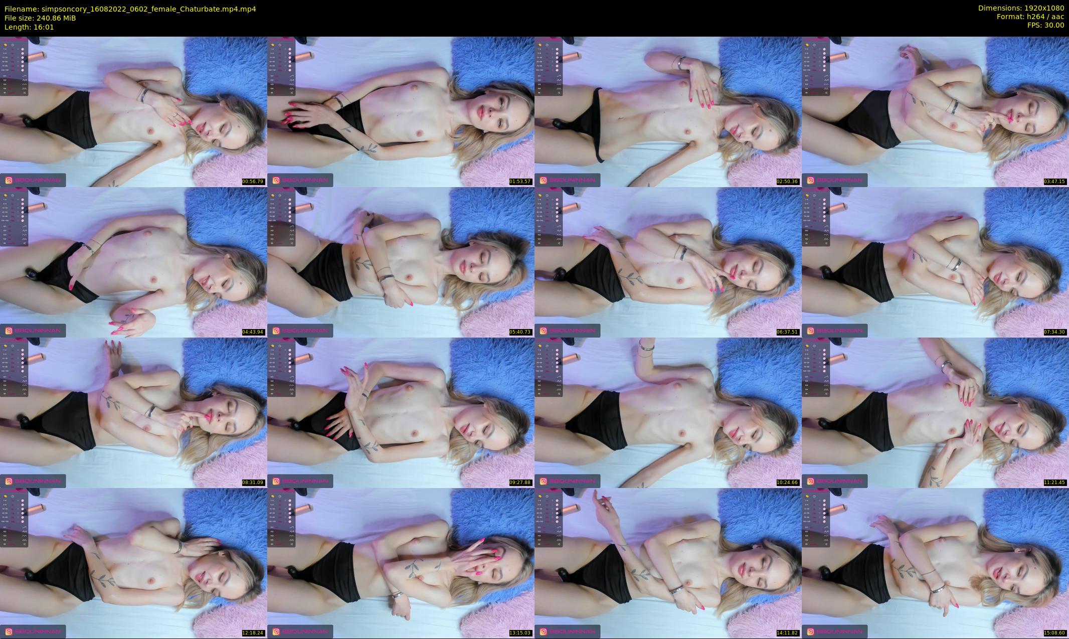 simpsoncory — 17 minute Chaturbate female cam show recording, 1080p, Aug 16, 2022