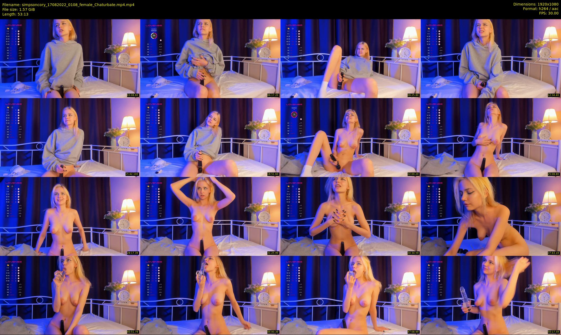 simpsoncory — 54 minute Chaturbate female cam show recording, 1080p, Aug 17, 2022