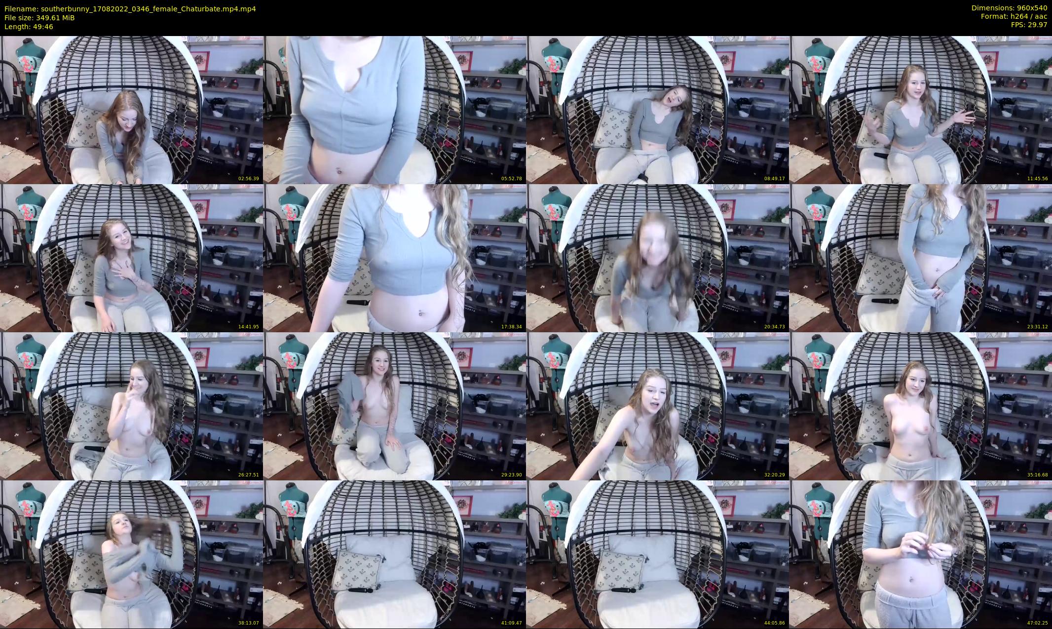southerbunny — 50 minute Chaturbate female cam show recording, 480p, Aug 17, 2022