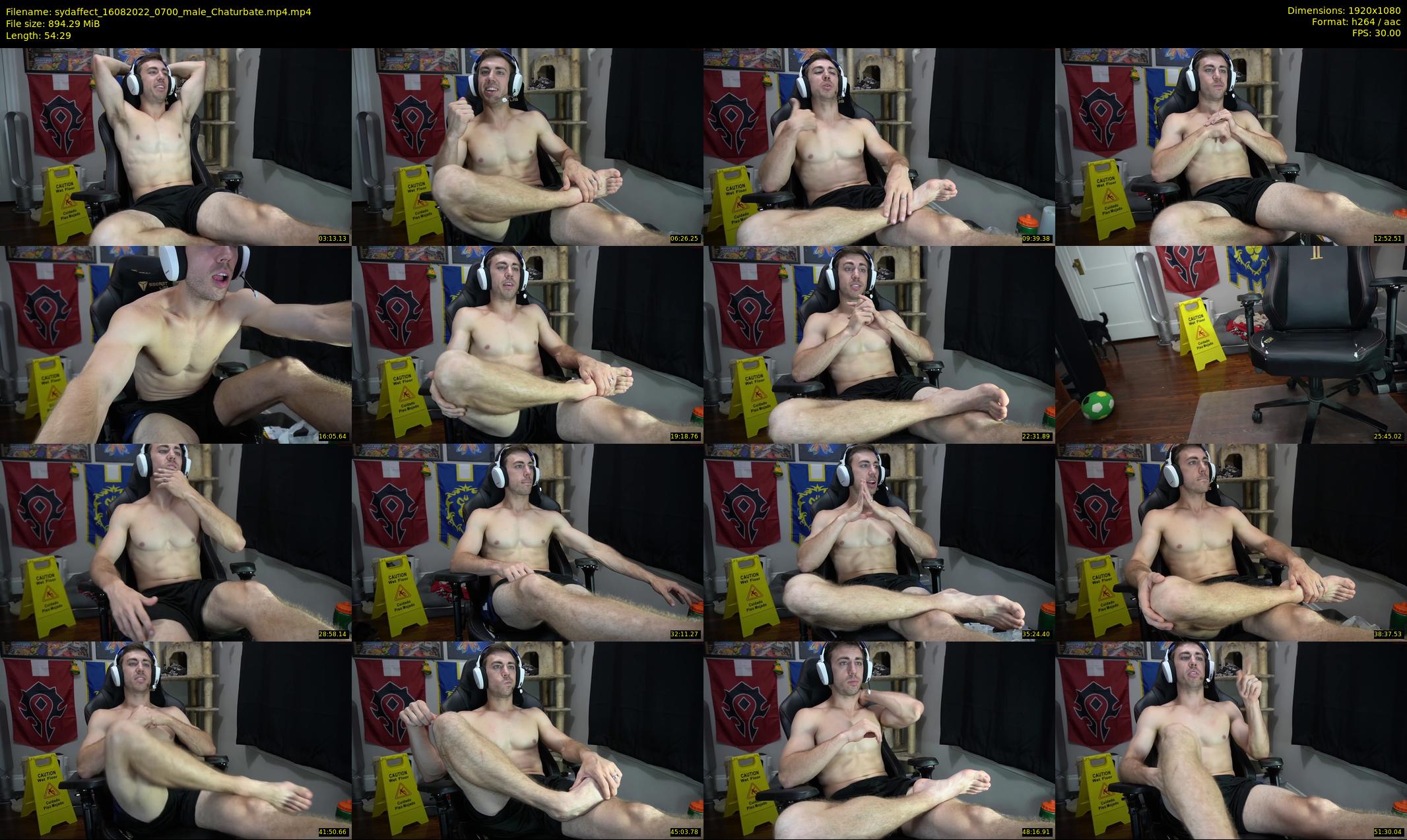 sydaffect — 55 minute Chaturbate male cam show recording, 1080p, Aug 16, 2022