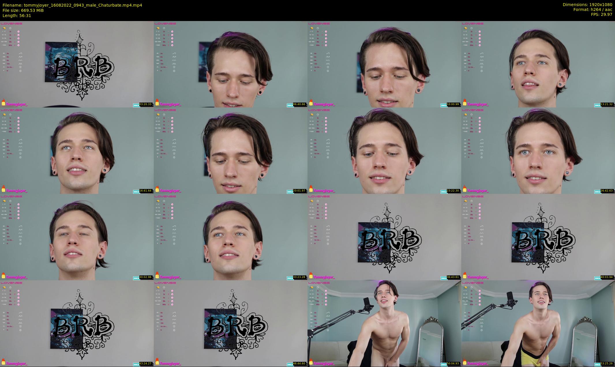 tommyjoyer — 57 minute Chaturbate male cam show recording, 1080p, Aug 16, 2022