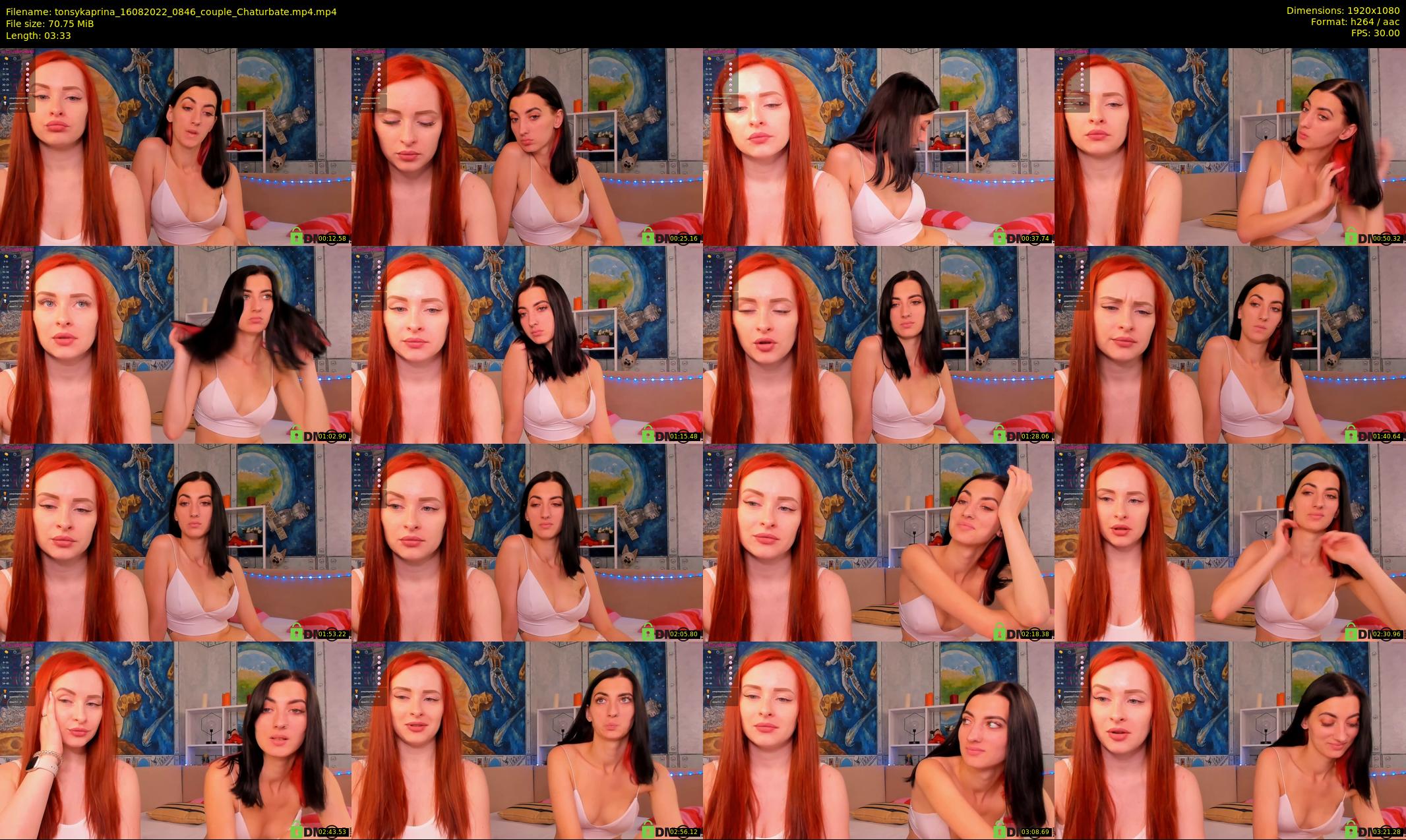 tonsykaprina — 4 minute Chaturbate couple cam show recording, 1080p, Aug 16, 2022